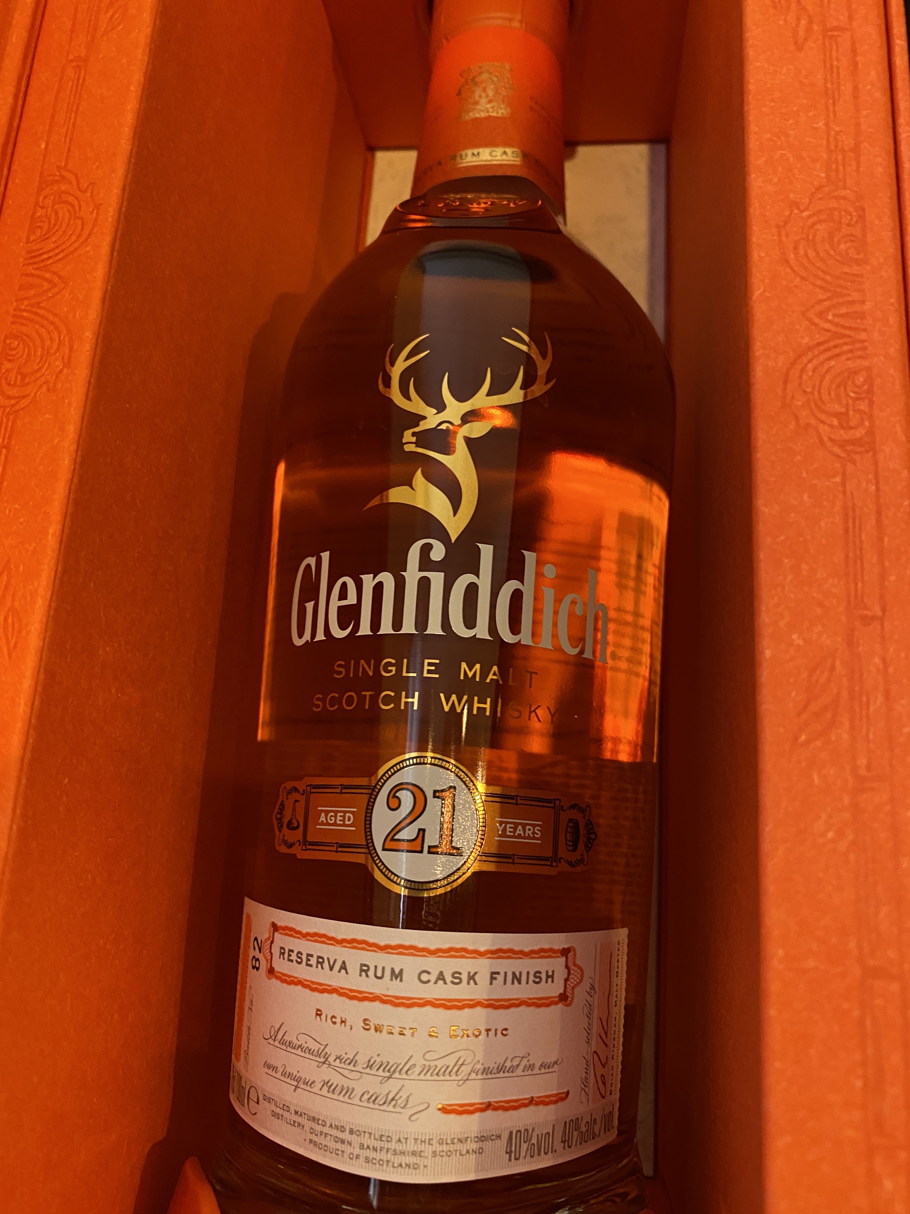 Glenfiddich 21 Year Old Reserva Rum Cask Finish Single Malt Glenfiddich 21 Year Old Reserva Rum Cask Finish Single Malt