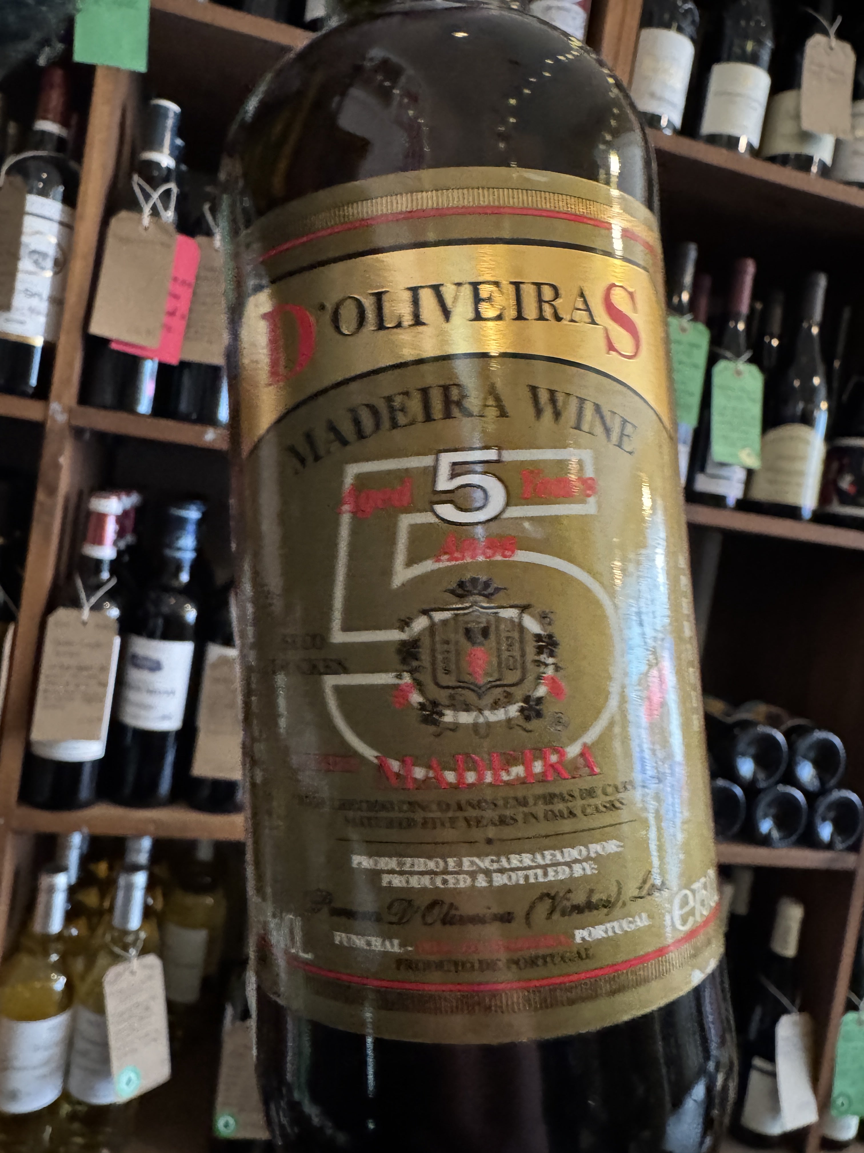 D'Oliveiras 5 Year Old Dry Madeira Gold Label 75cl