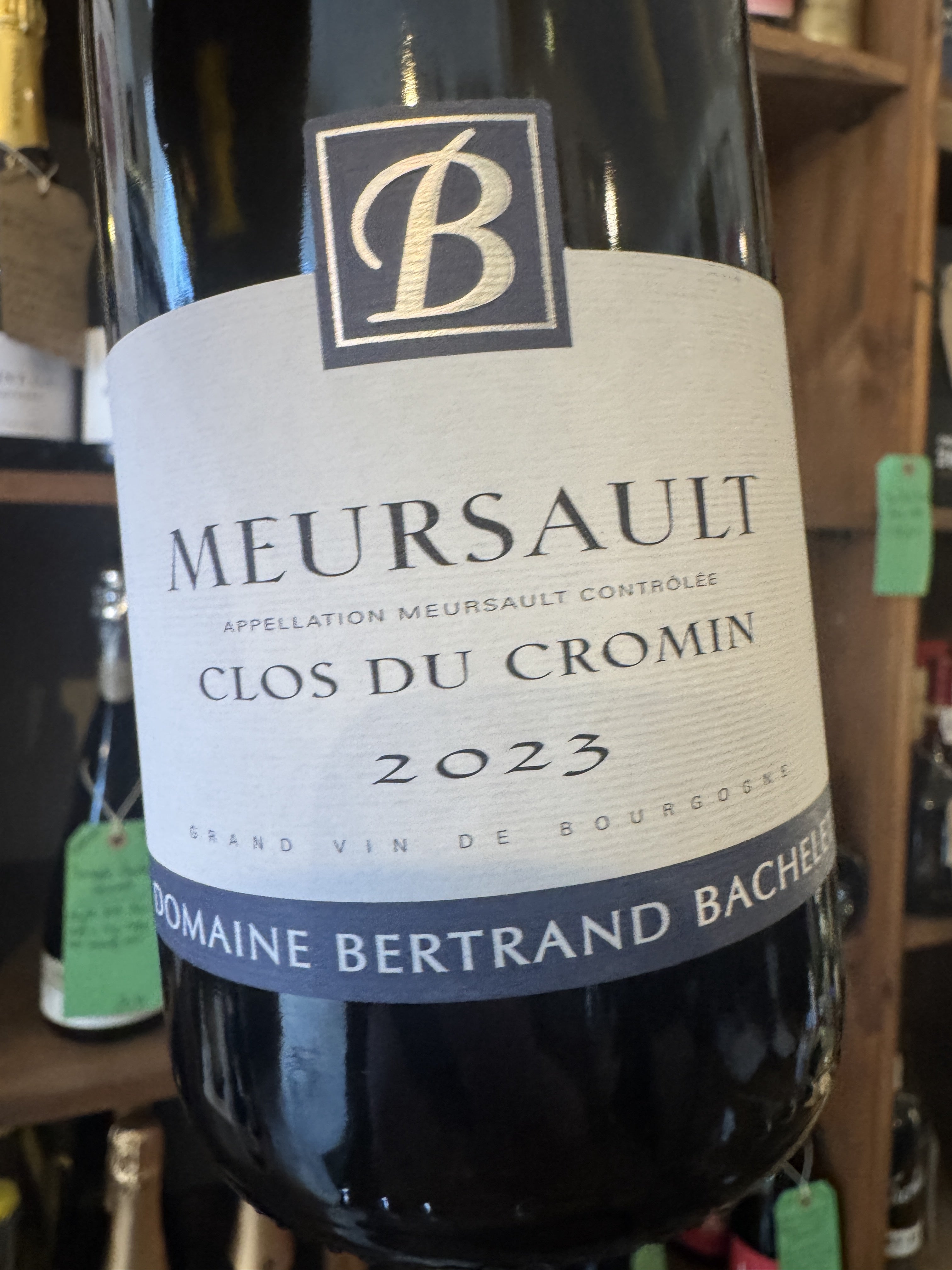 Domaine Bertrand Bachelet Meursault Clos du Cromin 2023 75cl