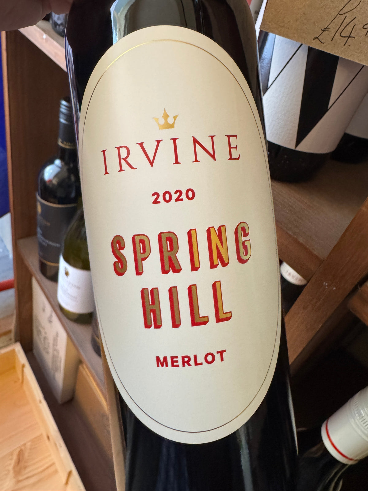 Irvine Wines Springhill Merlot 2019/20 75cl