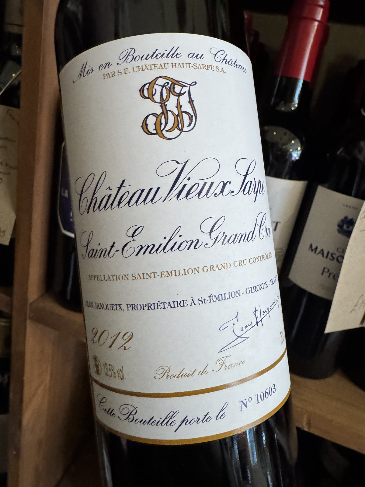 Chateau Vieux Sarpe Saint Emilion Grand Cru 2012 75cl