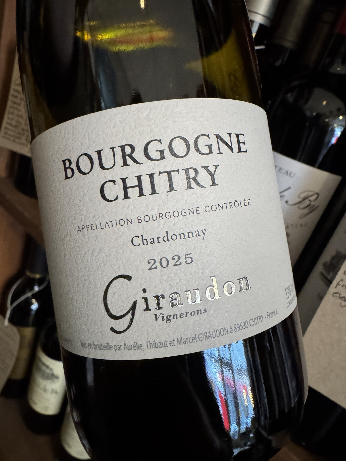 Domaine Giraudon Bourgogne Chitry Blanc 2023 75cl