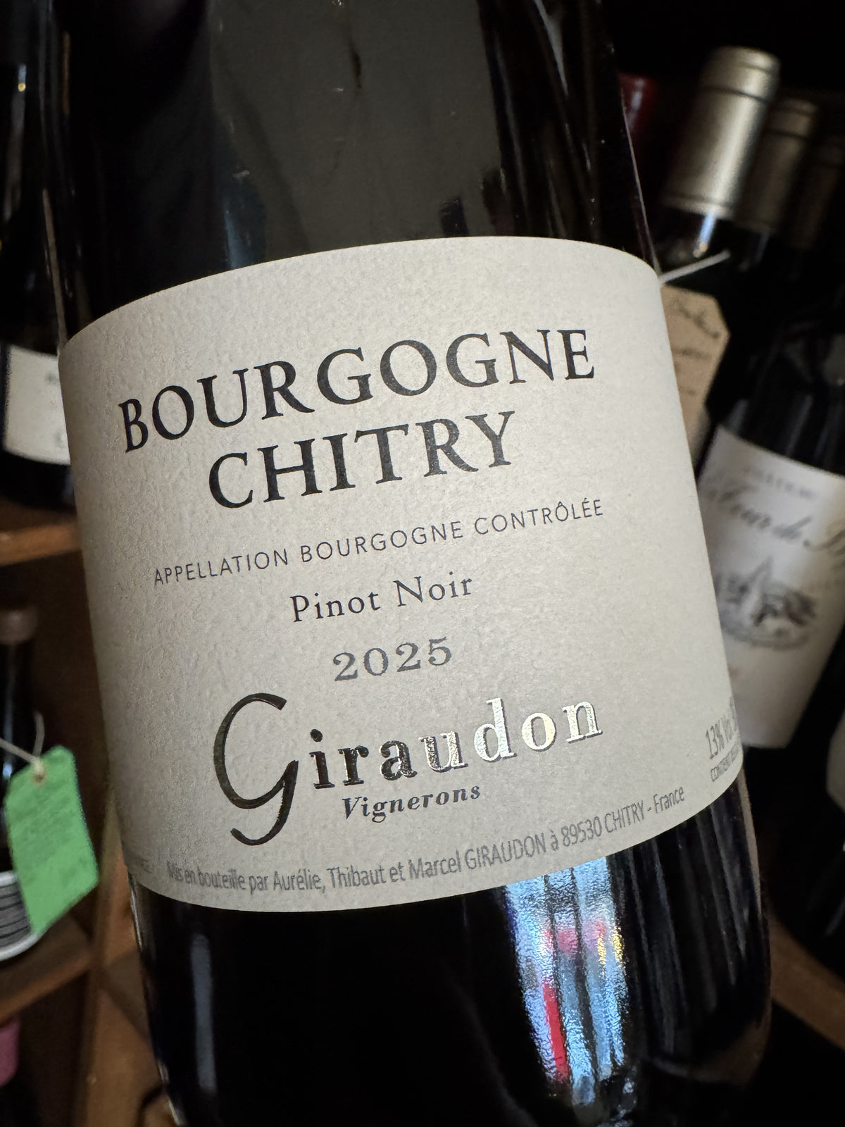 Domaine Giraudon Bourgogne Chitry Rouge 2025 75cl