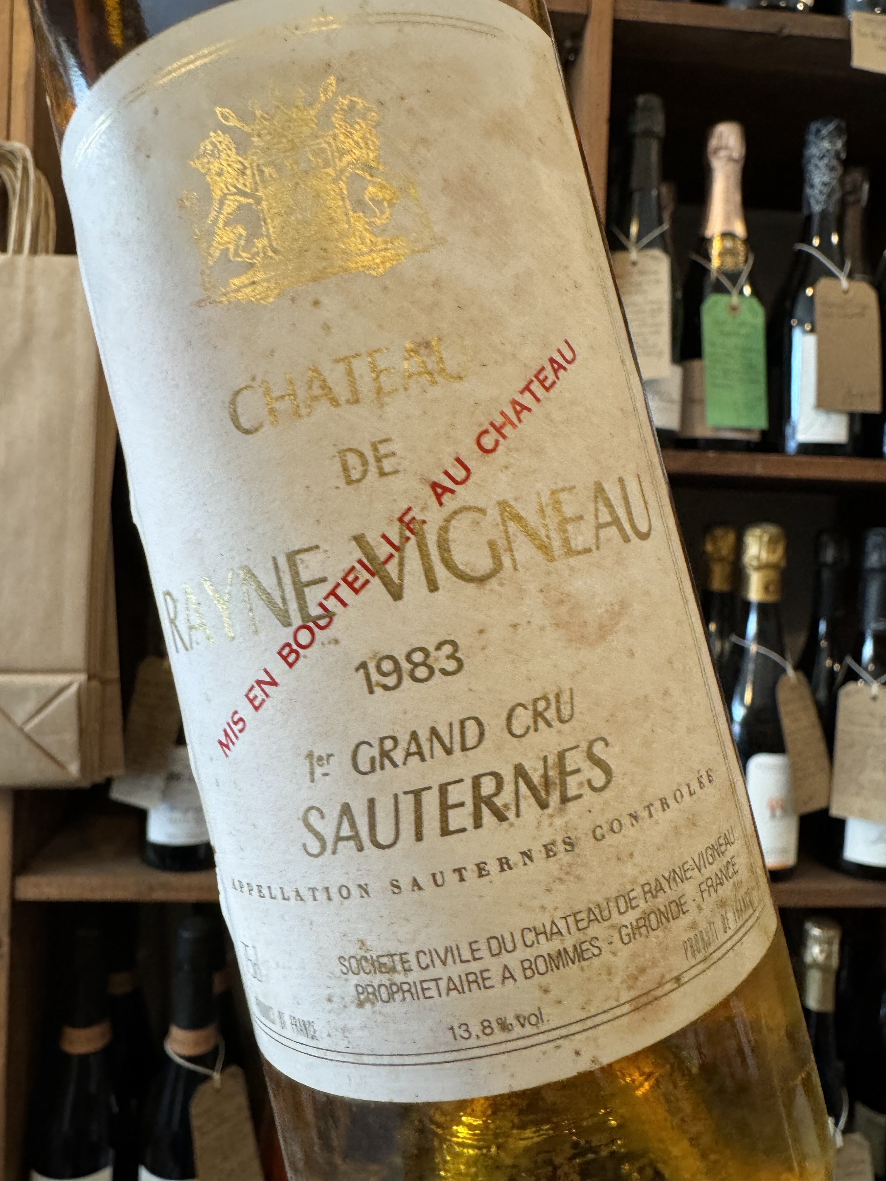 Chateau de Rayne-Vigneau 1983 75cl