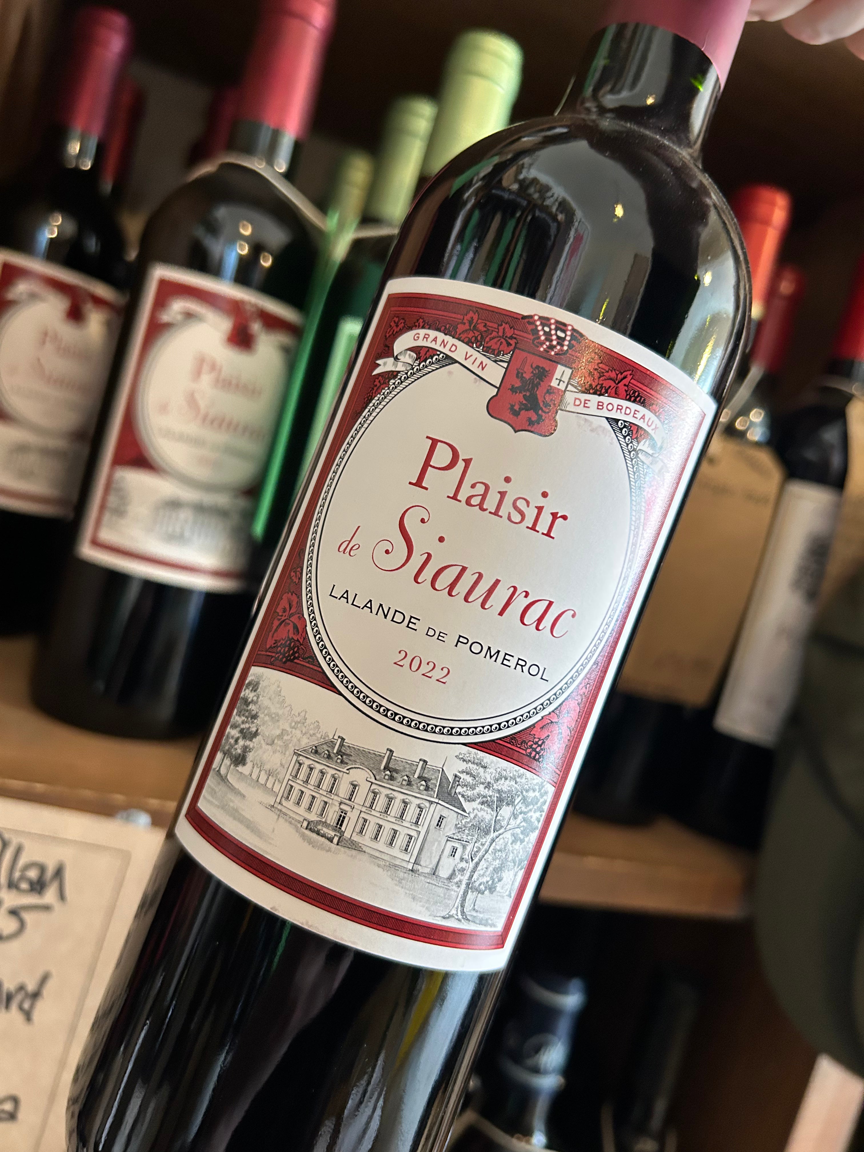 Win Compant Plaisir de Siaurac 2022 75cl – St Andrews Wine Company Ltd