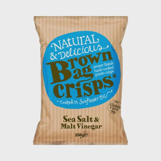 Brown Bag Crisps Salt & Vinegar 150g