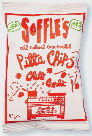 Soffle's Chilli & Garlic Pitta Chips 165g