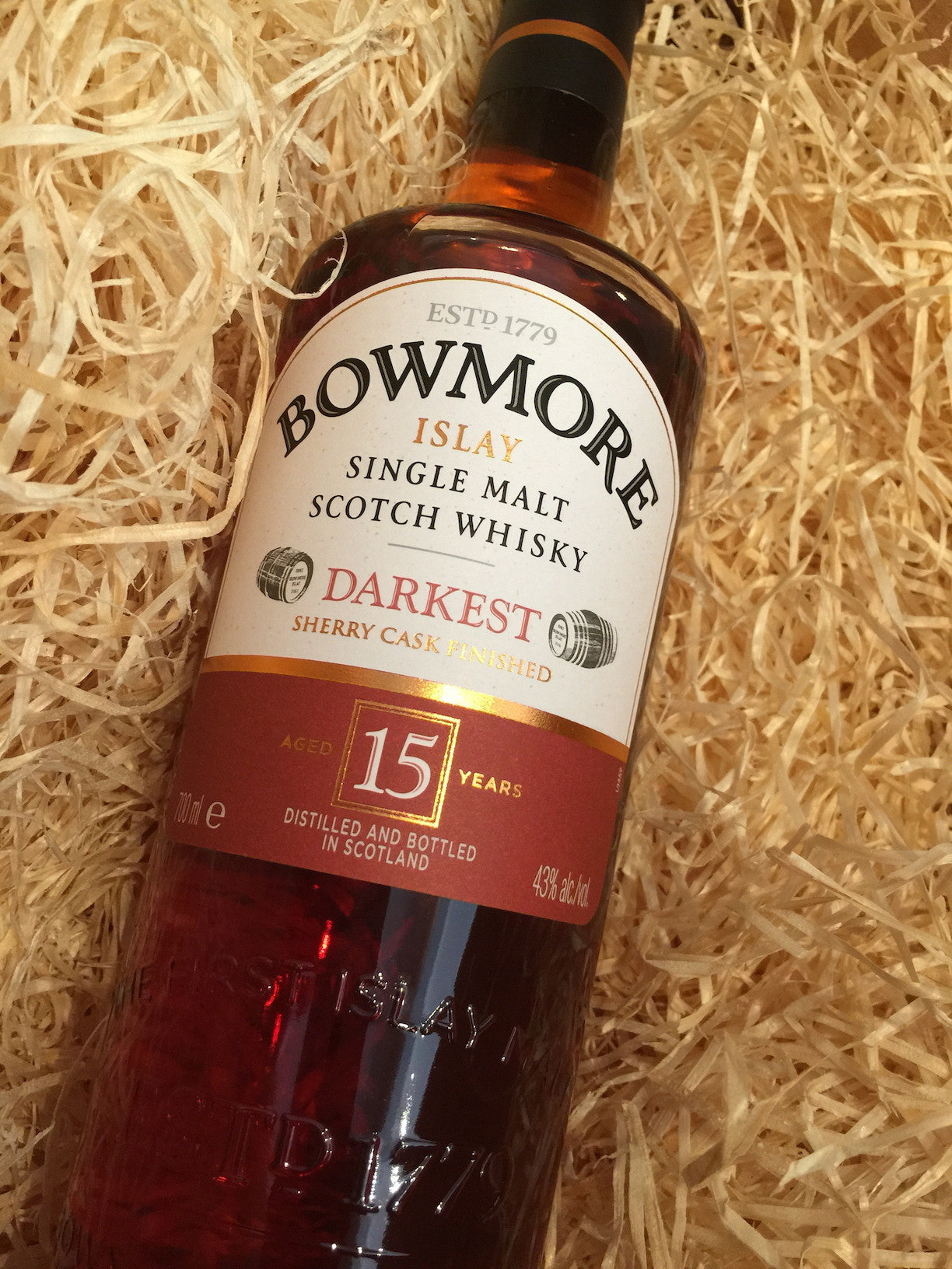 Bowmore 15 Year Old Darkest 70cl