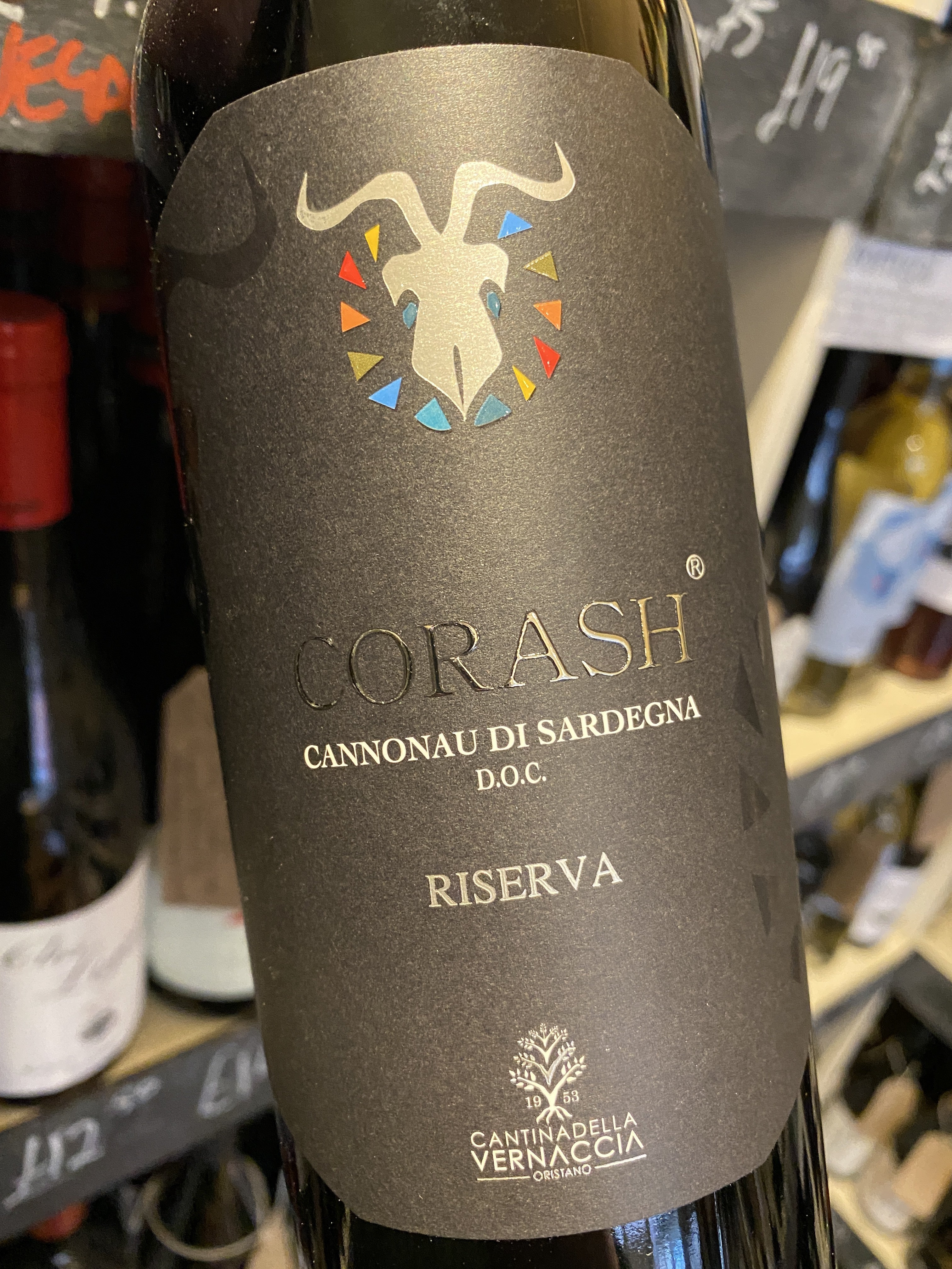 Cantina Vernaccia Corash Cannonau Riserva di Sardegna 2015 75cl