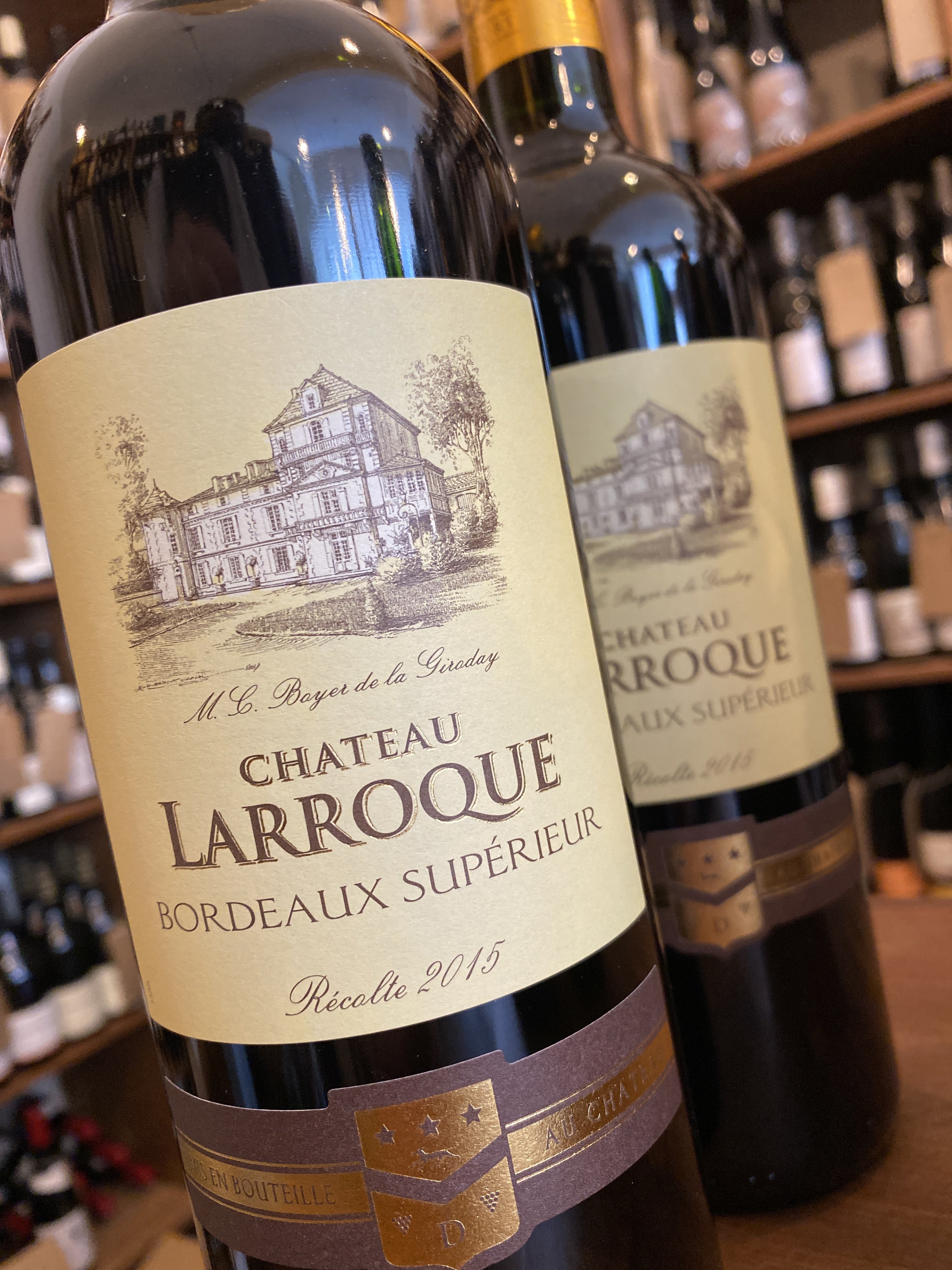 Chateau Larroque Bordeaux Superieur 2015 12 bottle case