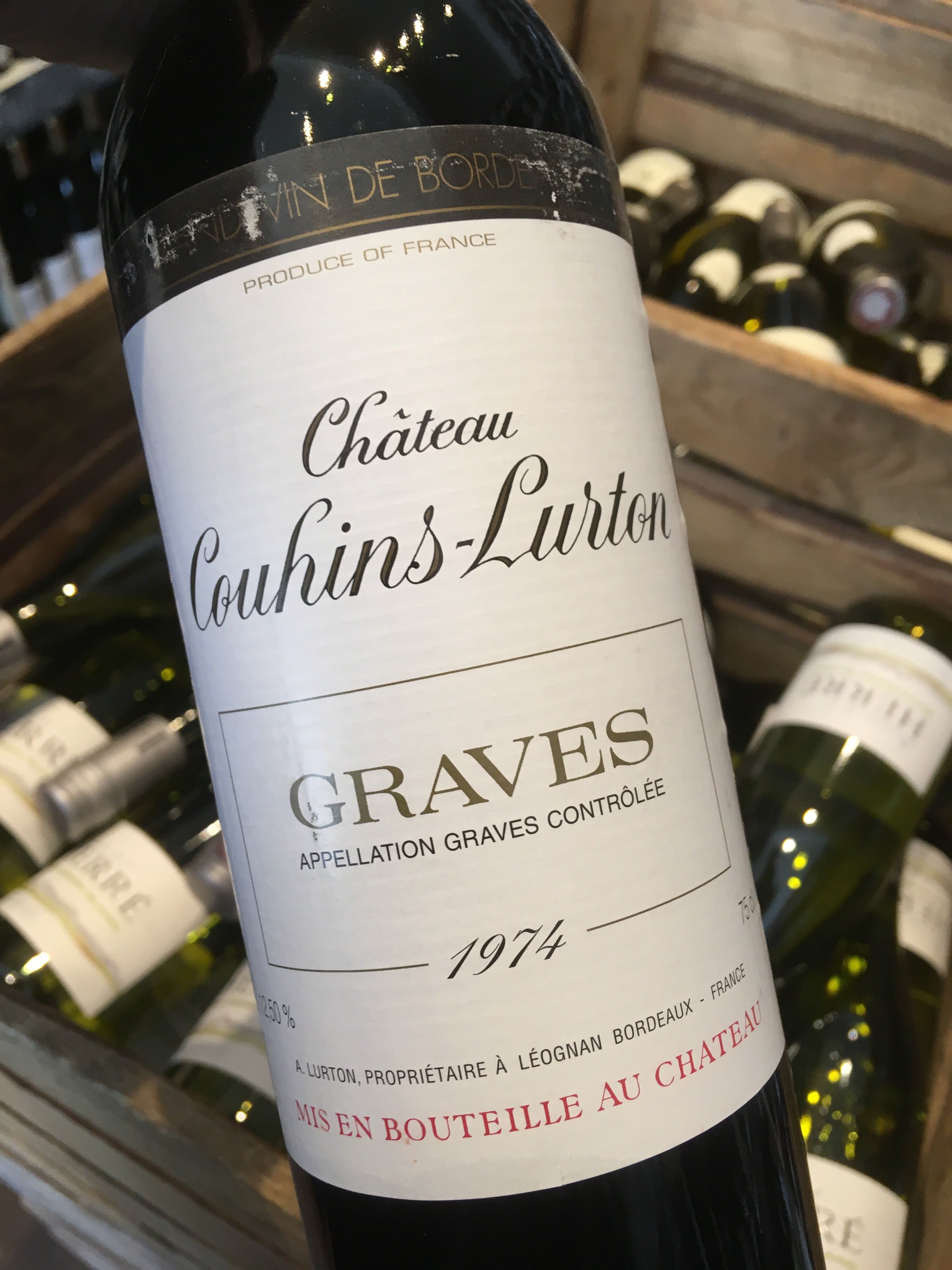 Chateau Couhins-Lurton Rouge 1974 73cl