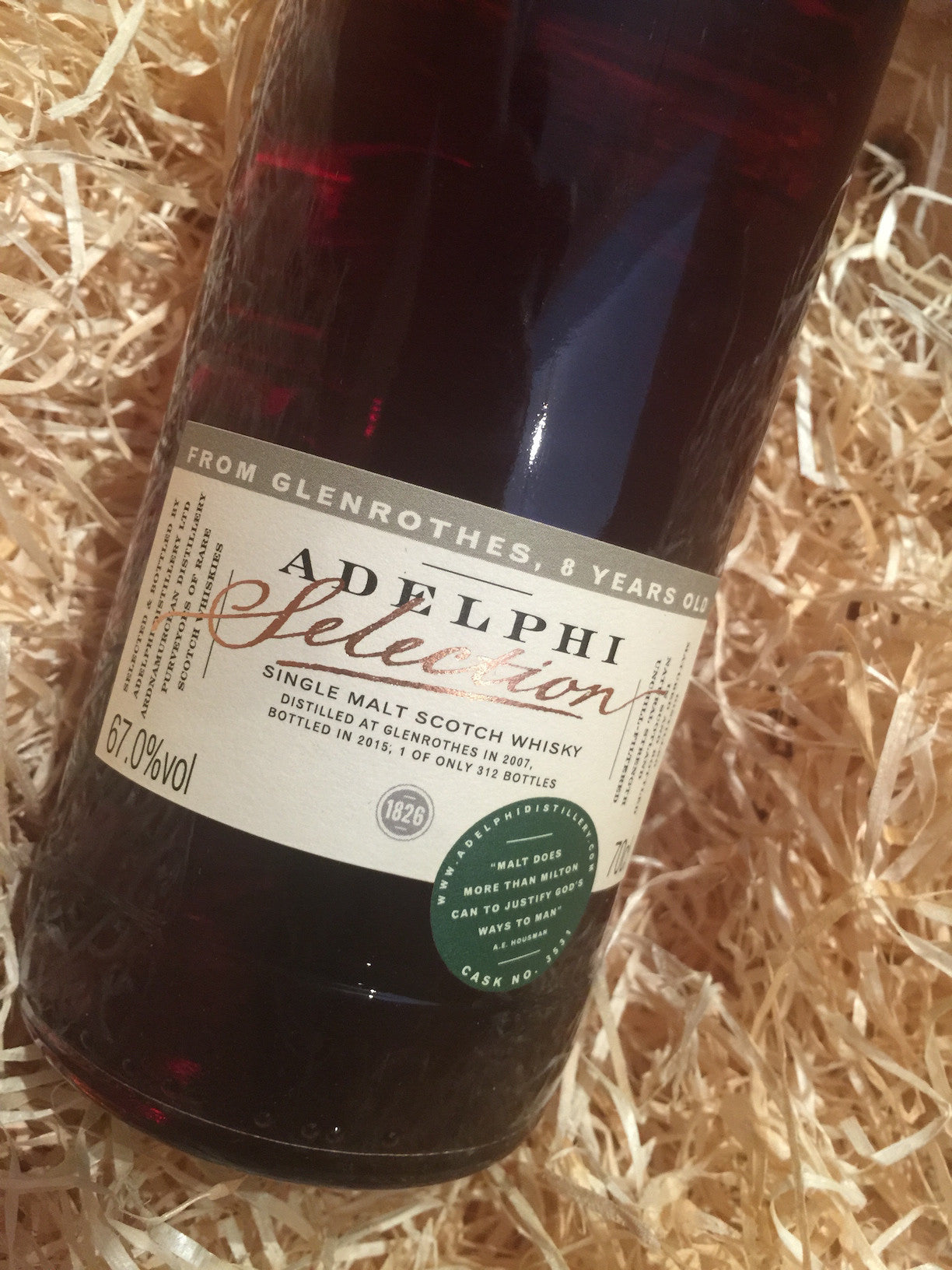Glenrothes 8 Years Old Adelphi Selection 70cl