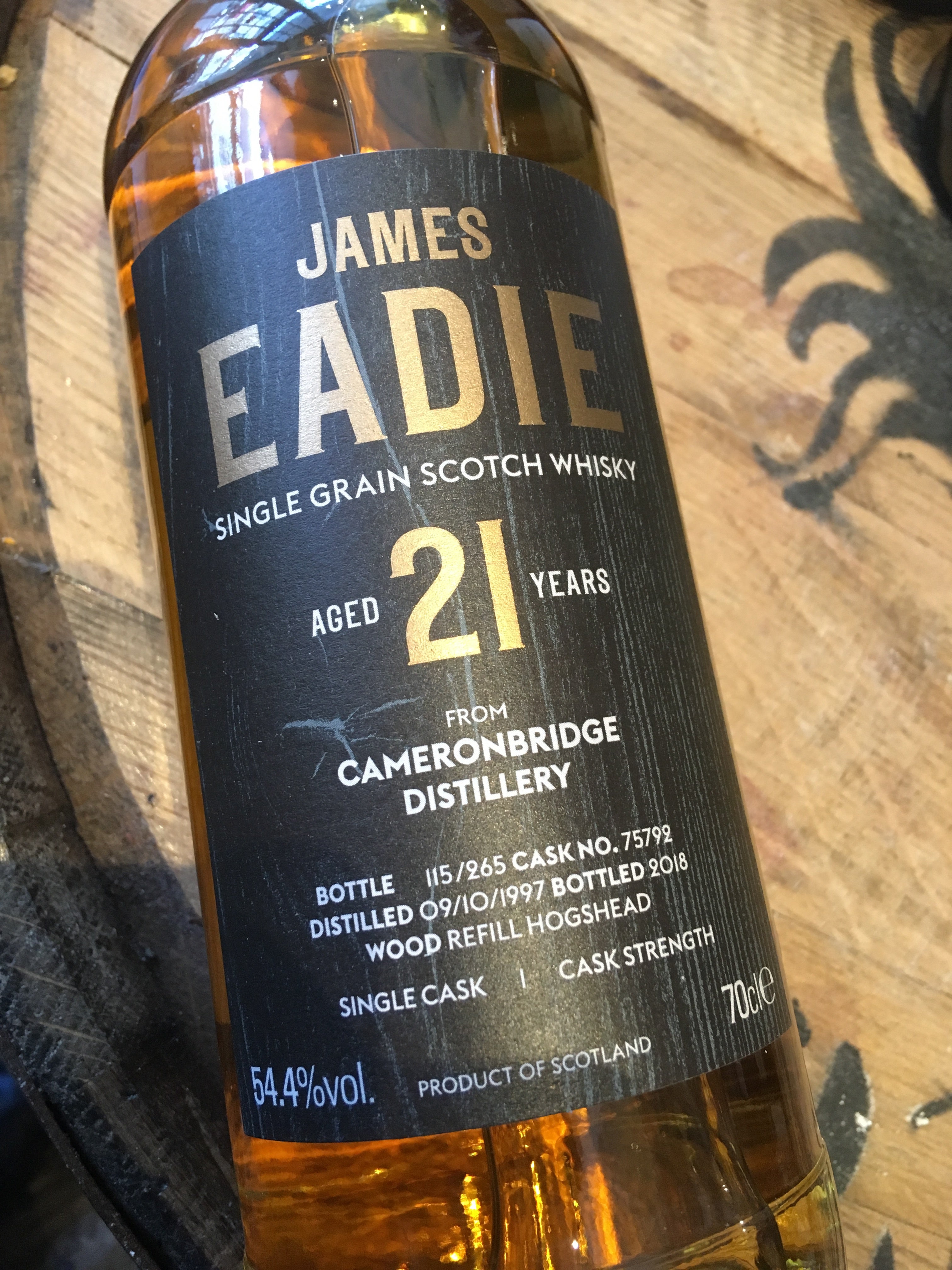 James Eadie Cameronbridge 21 Year Old 70cl