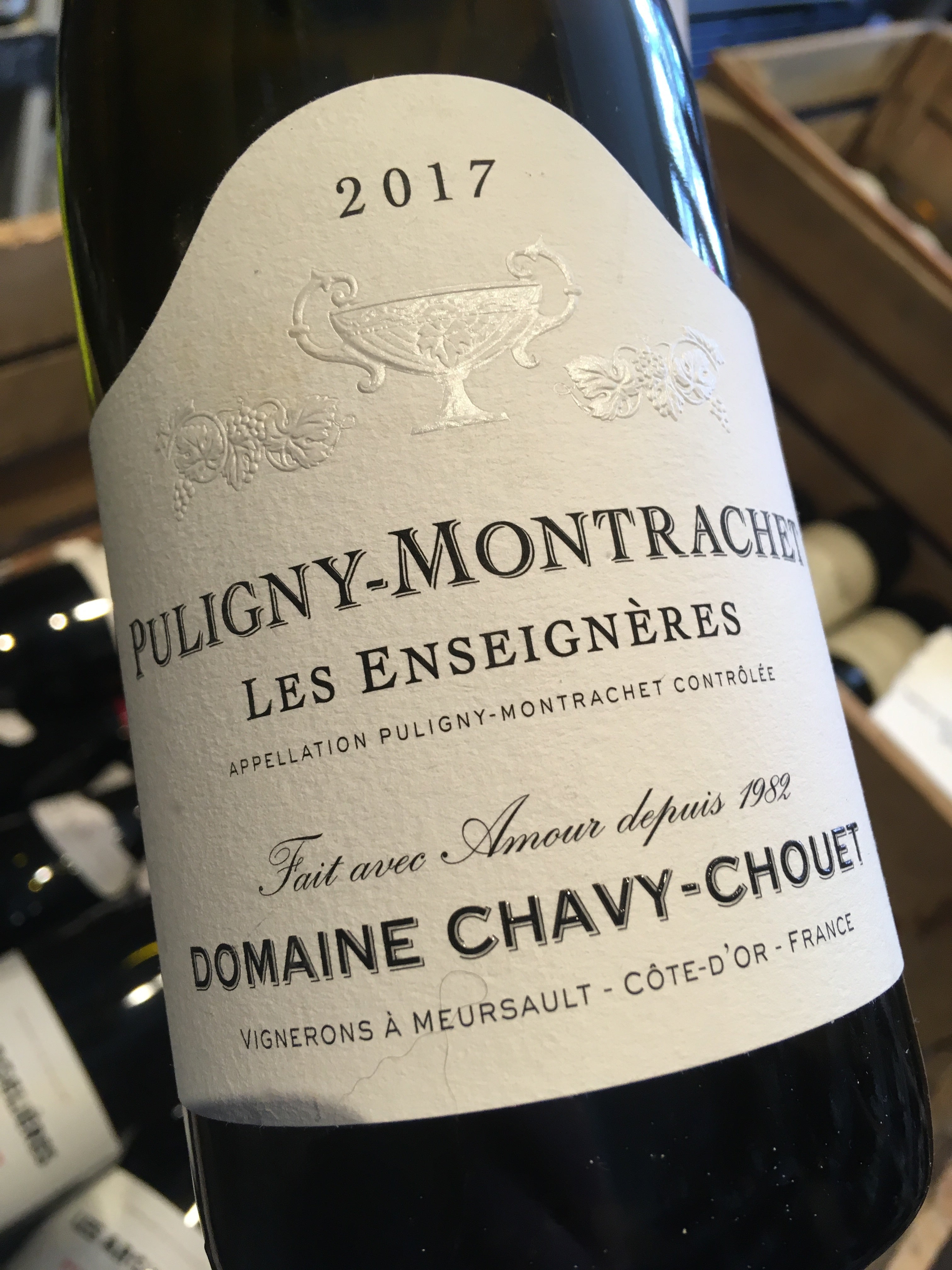 Domaine Chavy-Chouet Puligny Montrachet Enseigneres 2017 75cl