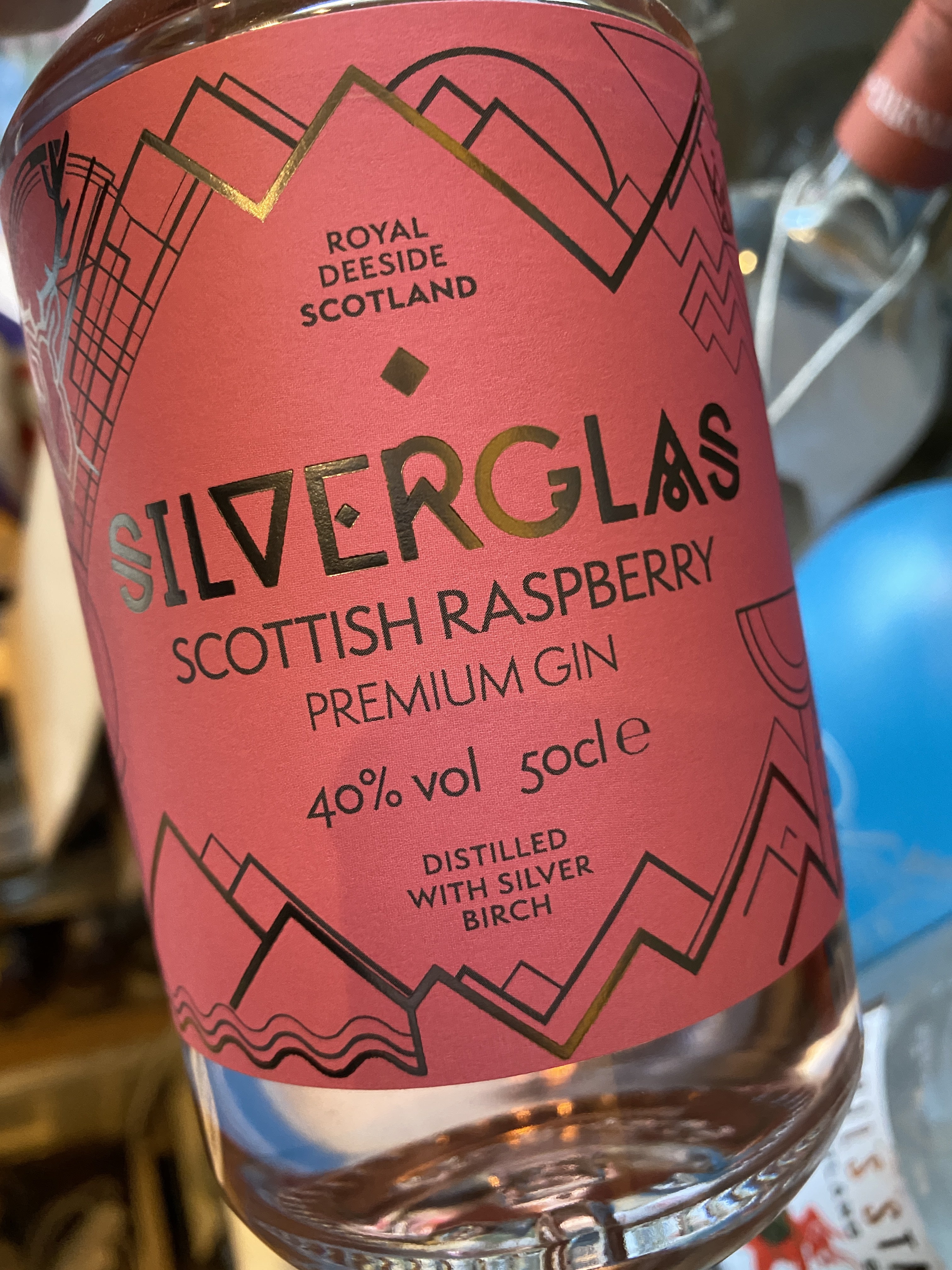 Esker Silverglas Raspberry Gin 50cl