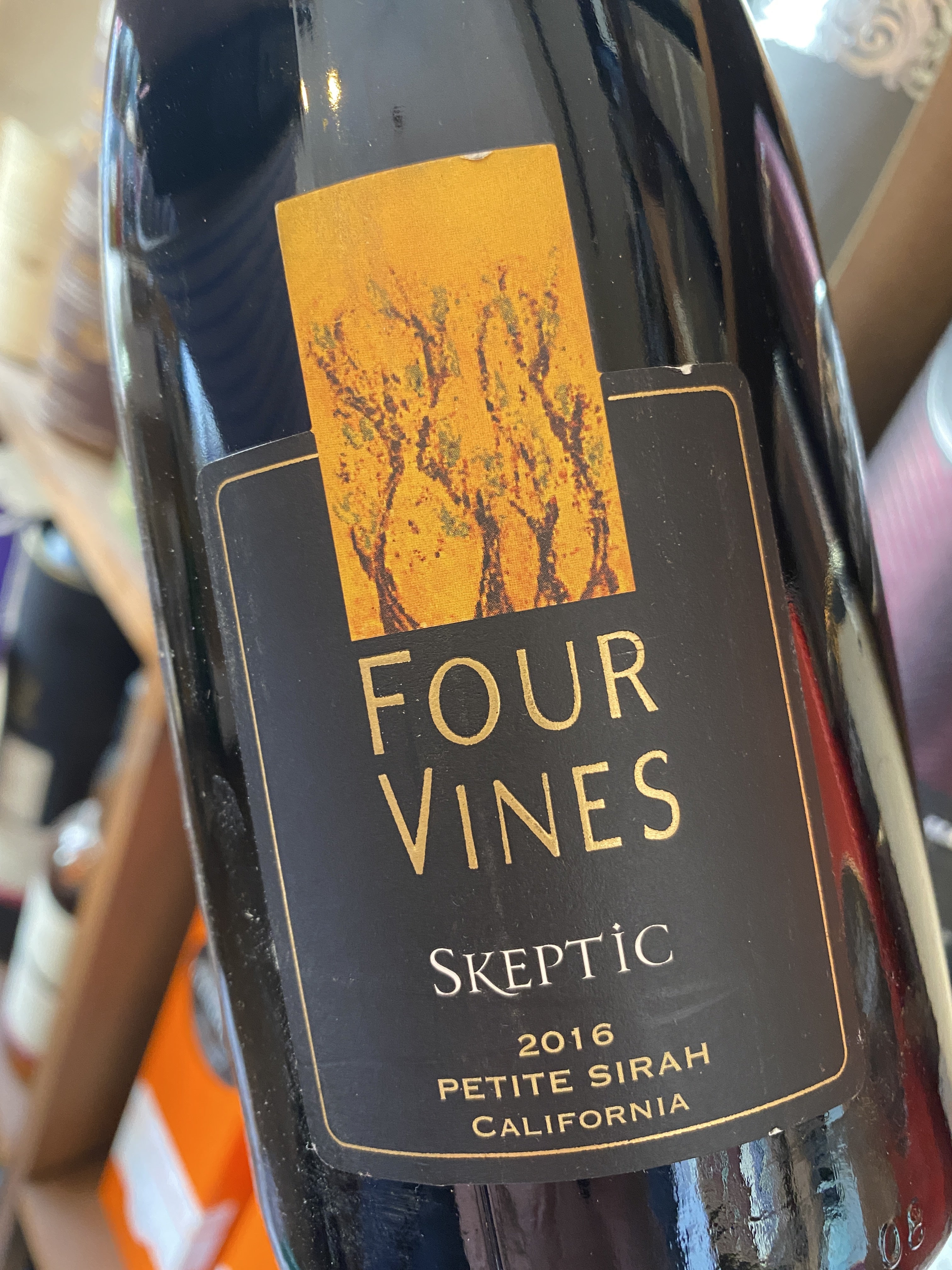 Four Vines Skeptic Petite Sirah 2016 75cl