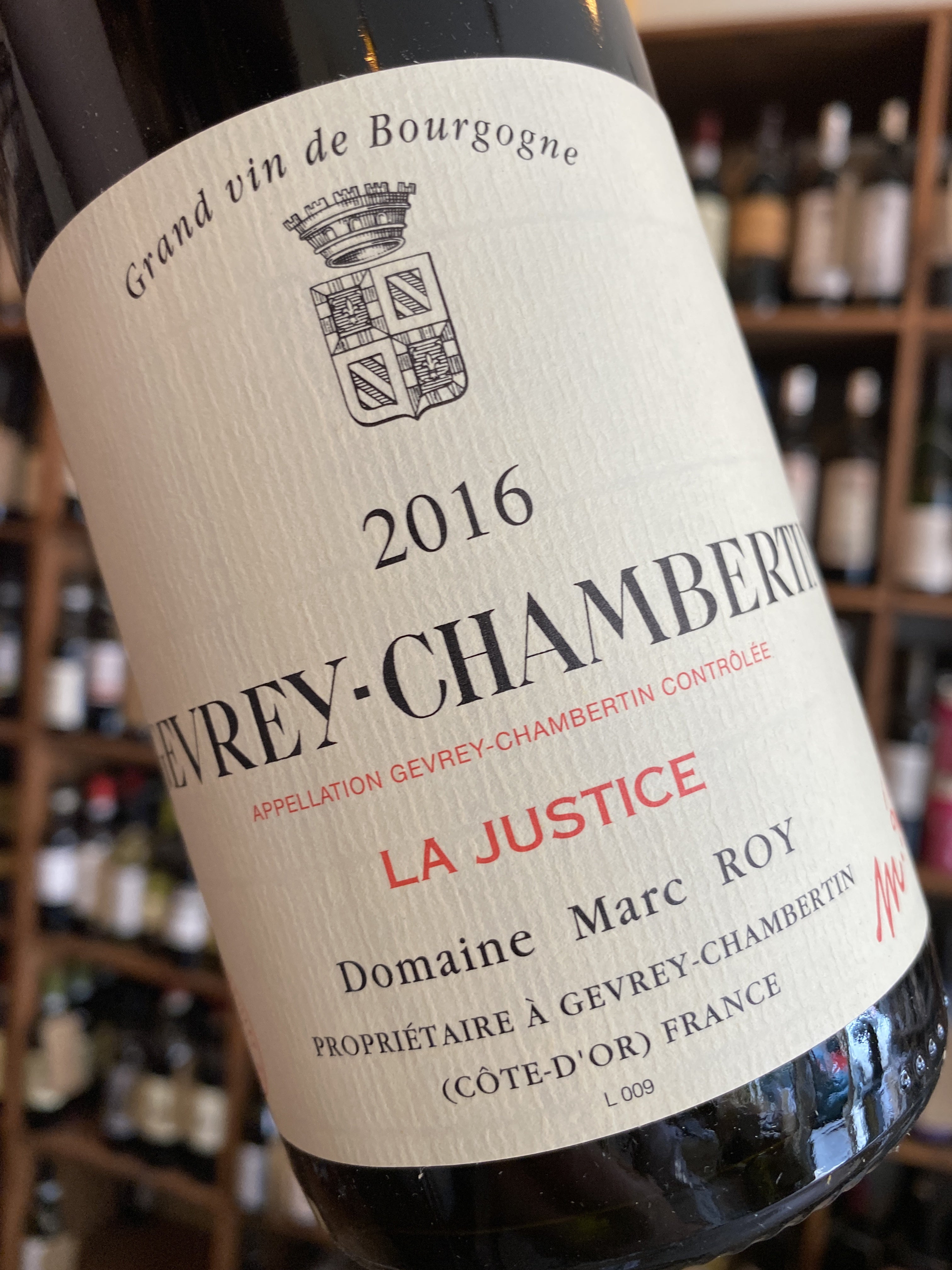 Domaine Marc Roy Gevrey Chambertin La Justice 2017 75cl