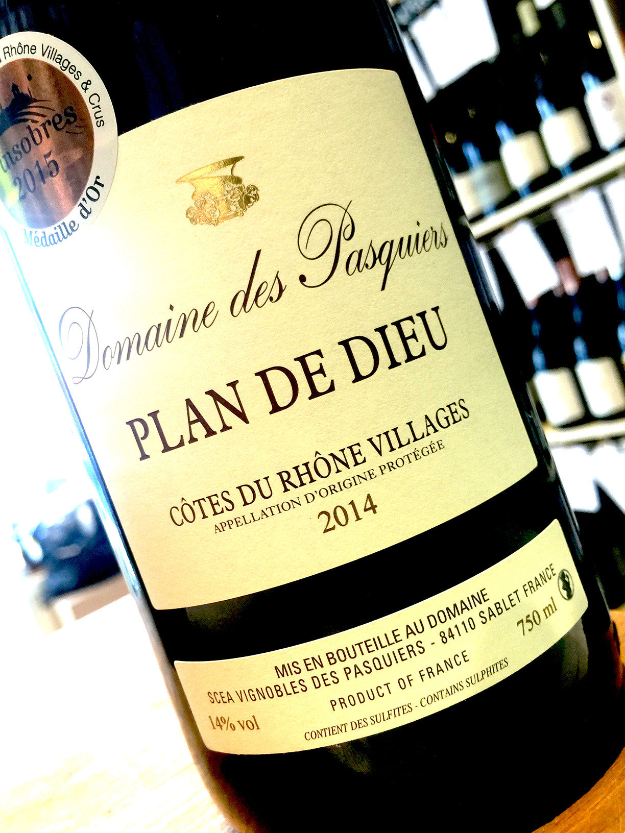Domaine des Pasquiers Plan de Dieu 2014 75cl
