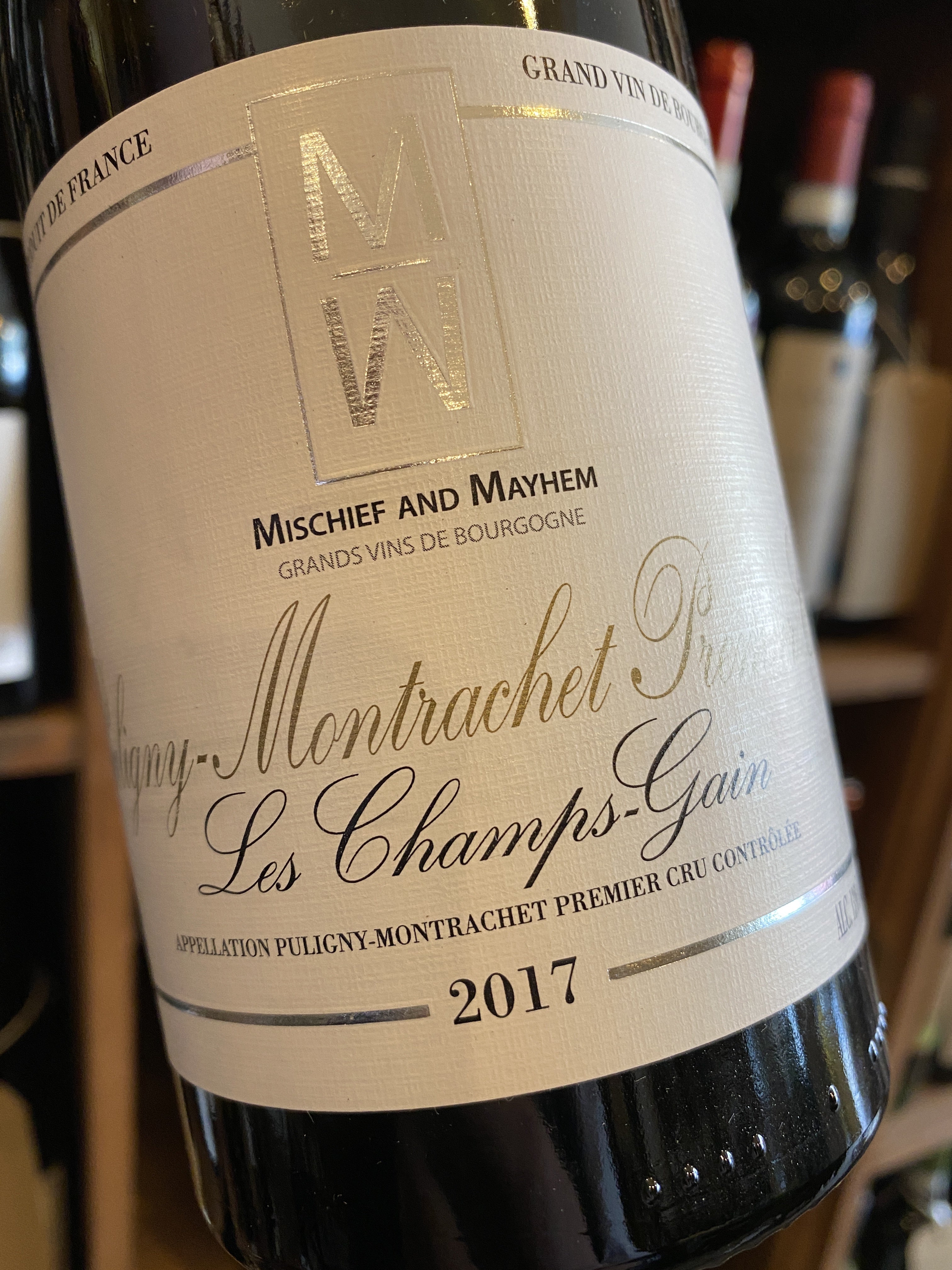 Mischief & Mayhem Puligny Montrachet 1er Cru Les Champs Gains 2017 75cl