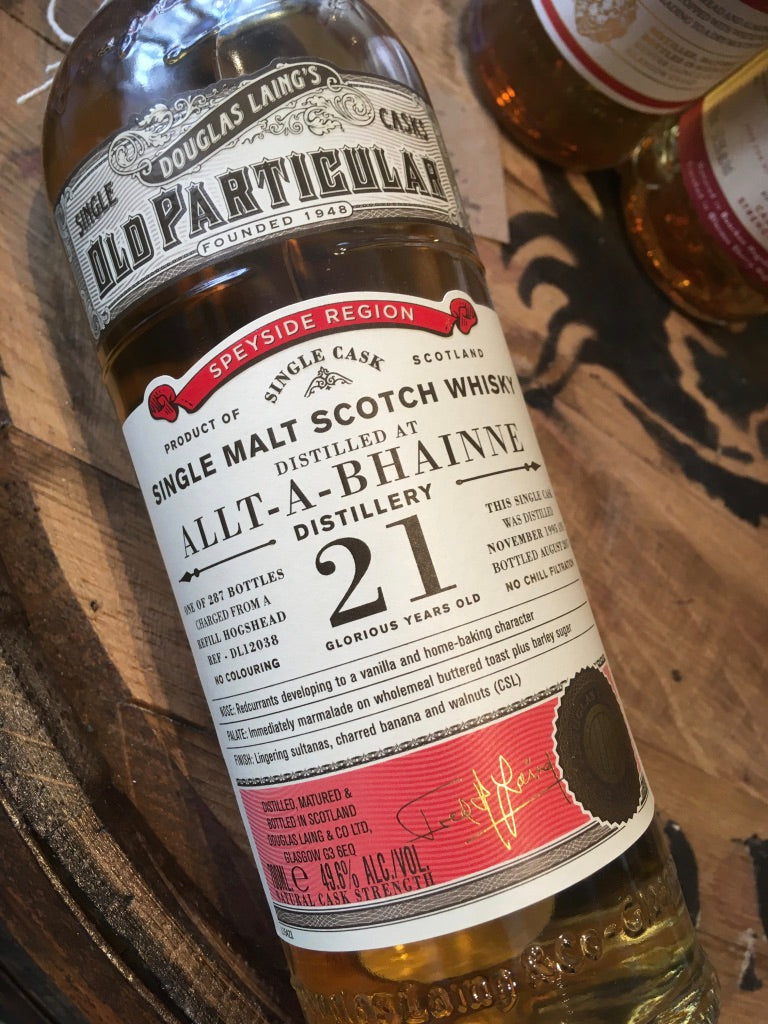 Douglas Laing Allt-a-Bhainne Old Particular 1995 21 Year Old 70cl
