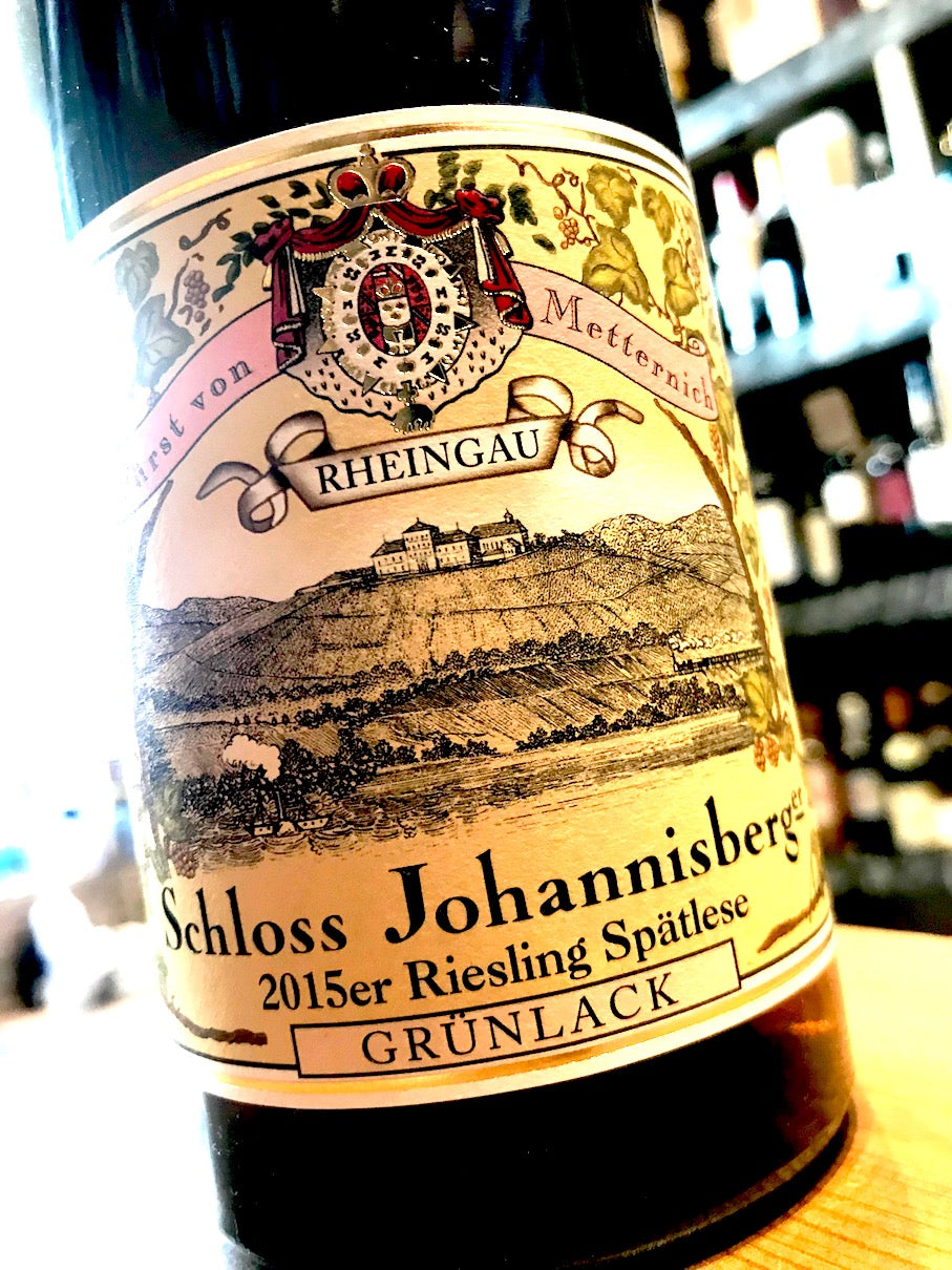 Schloss Johannisberg Riesling Grunlack Spatlese Green Seal 2015 75cl