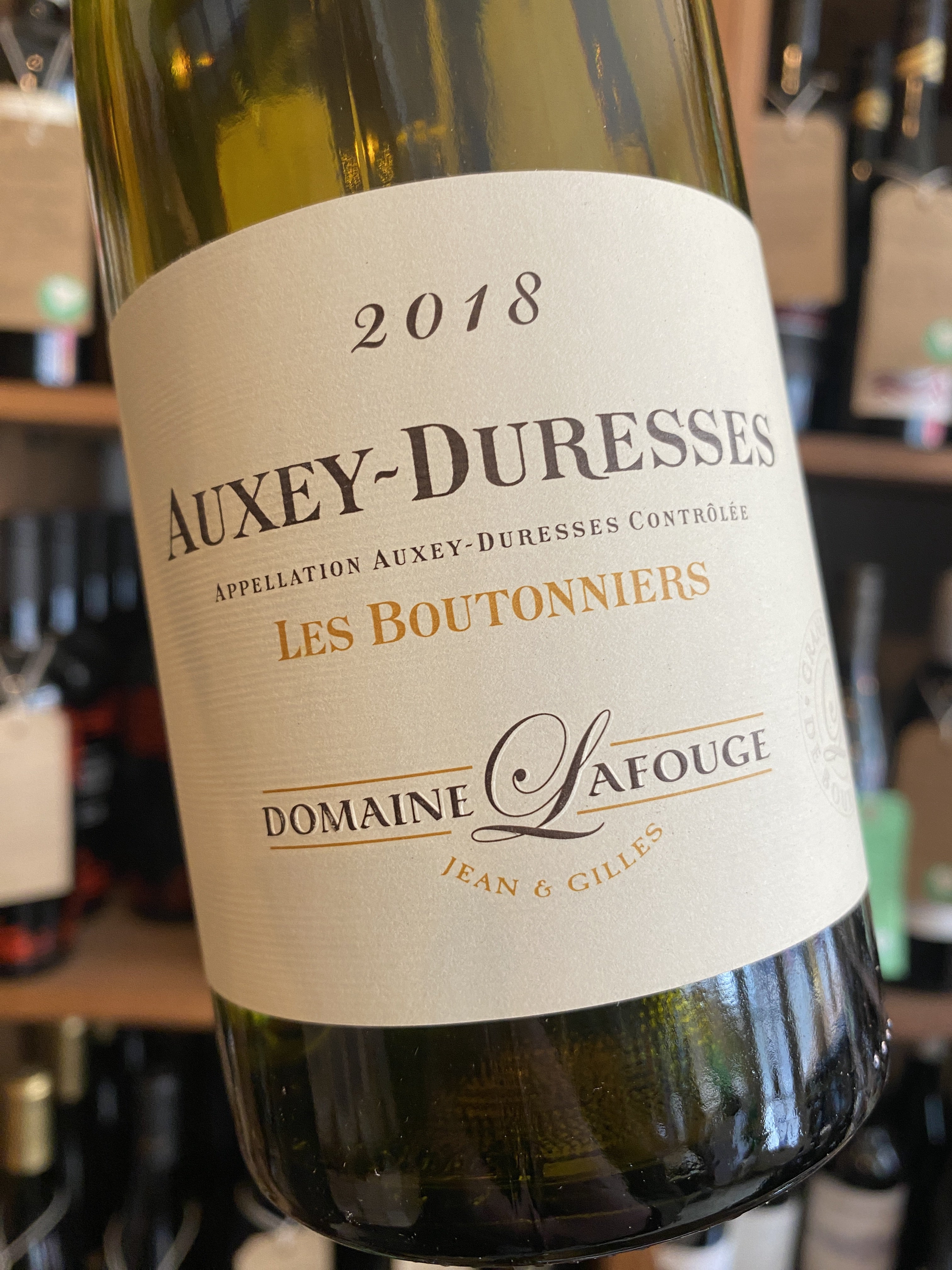 Domaine Lafouge Auxey Duresses Les Bouttonniers Blanc 2018 75cl
