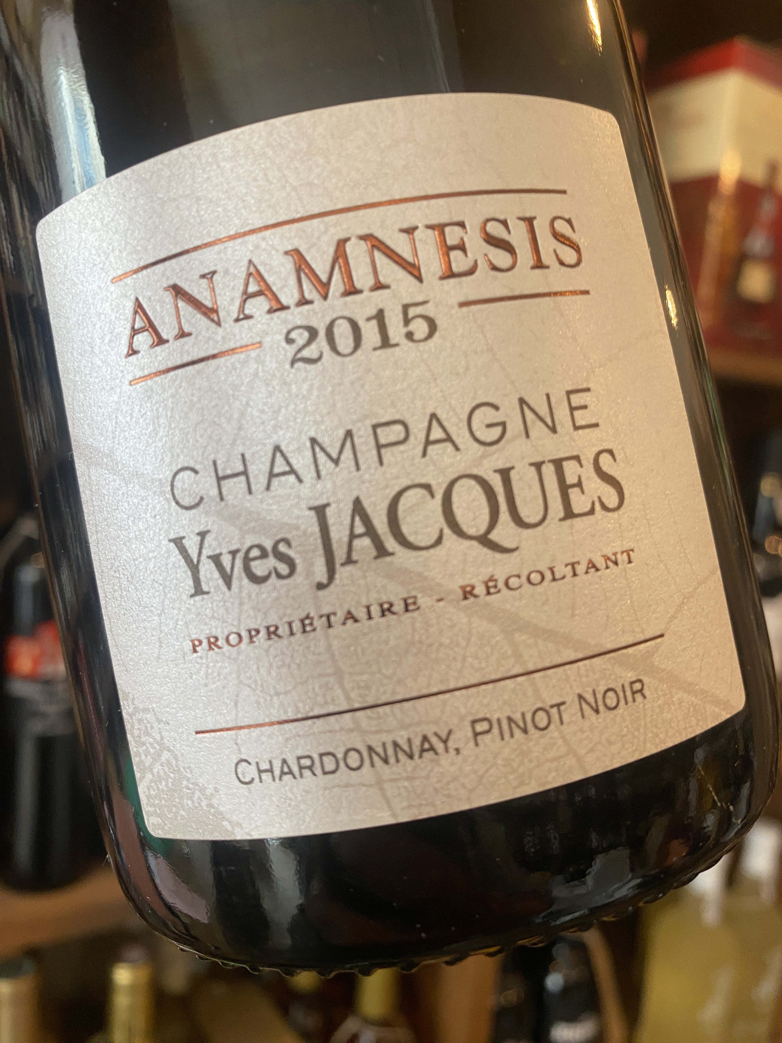 Champagne Yves Jacques Anamnesis 2015 75cl