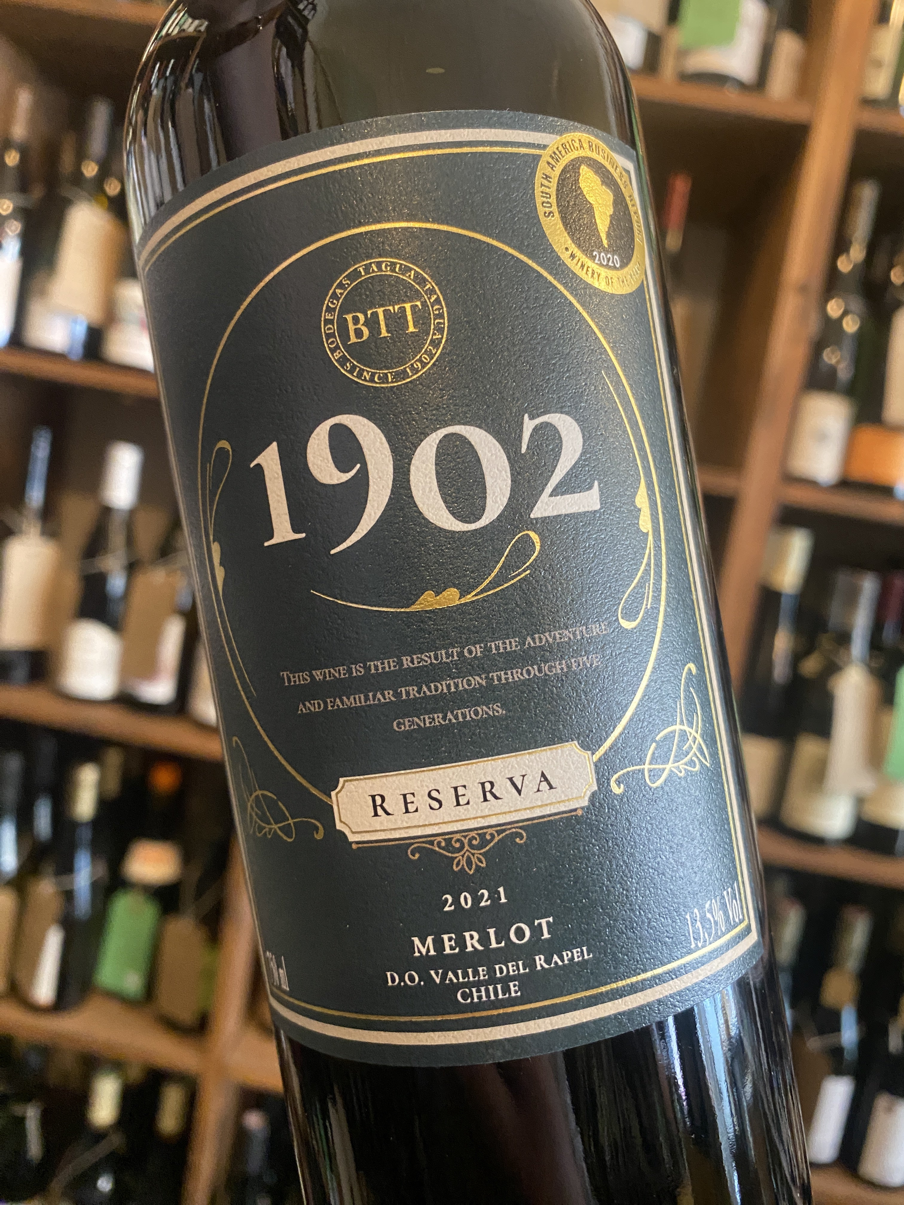 Bodega Tagua Tagua 1902 Merlot Reserva 2021 75cl