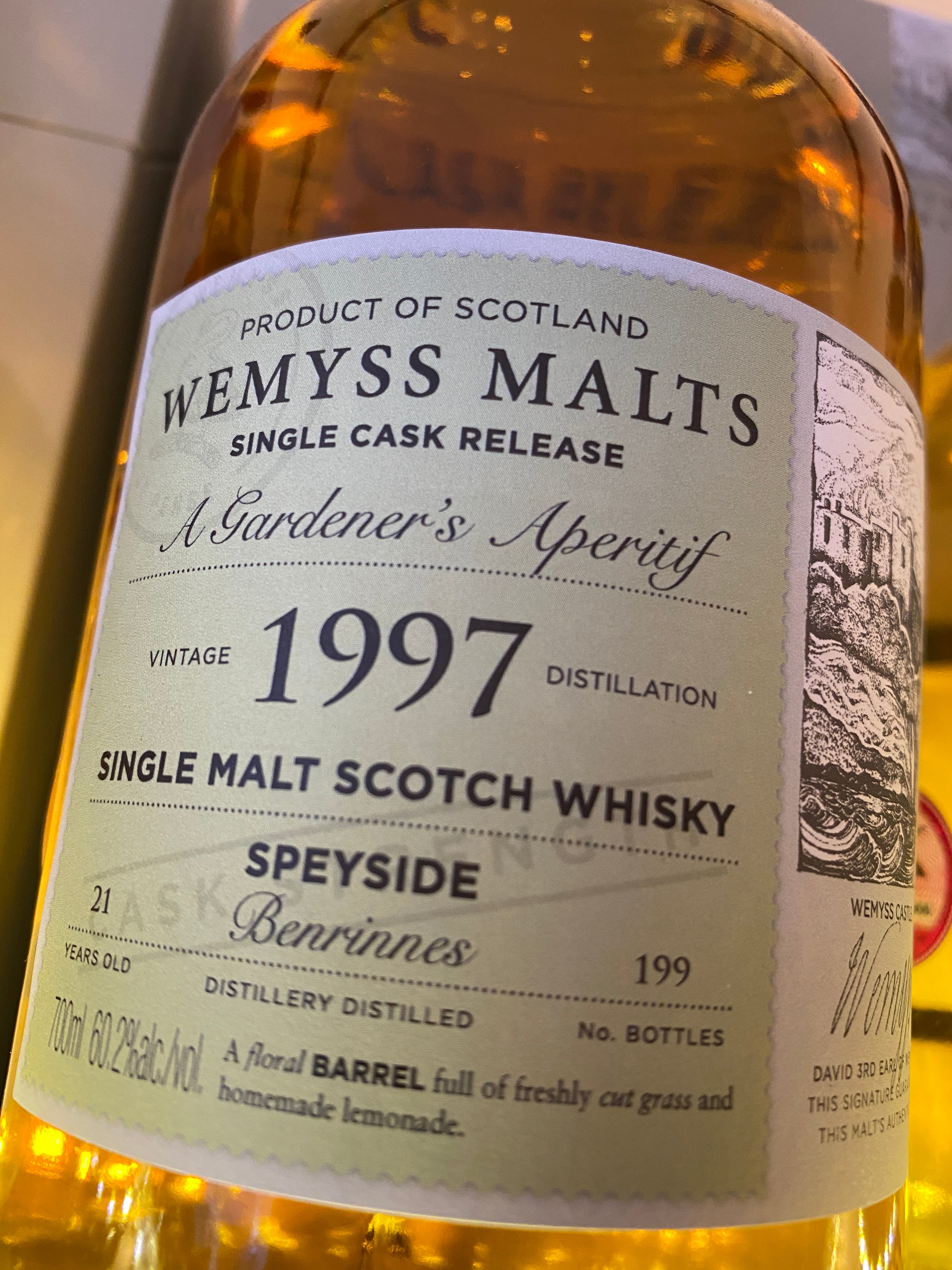 Wemyss Malts Benrinnes 1997 'A Gardeners Aperitif' 70cl