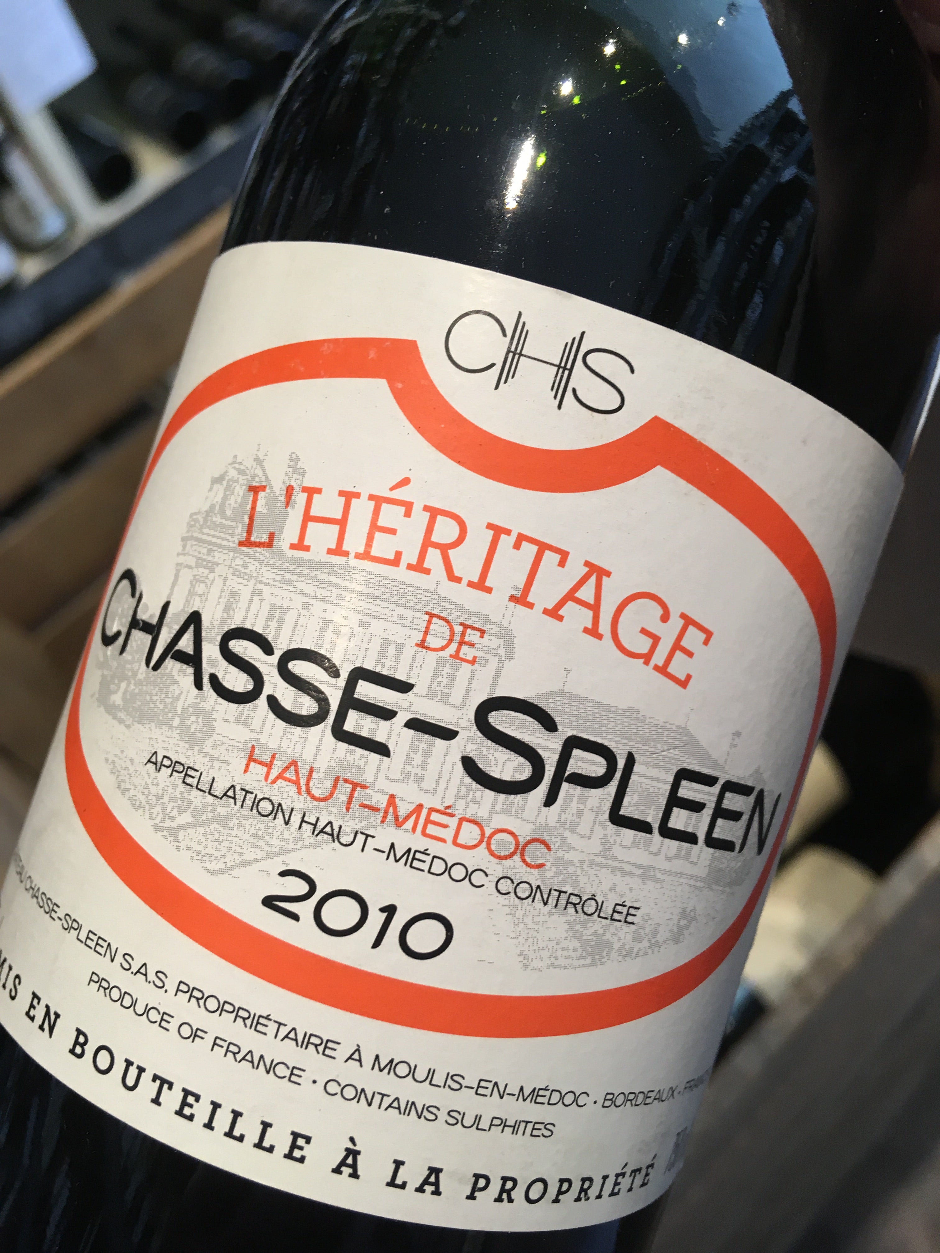 L'Heritage de Chasse Spleen 2010 75cl