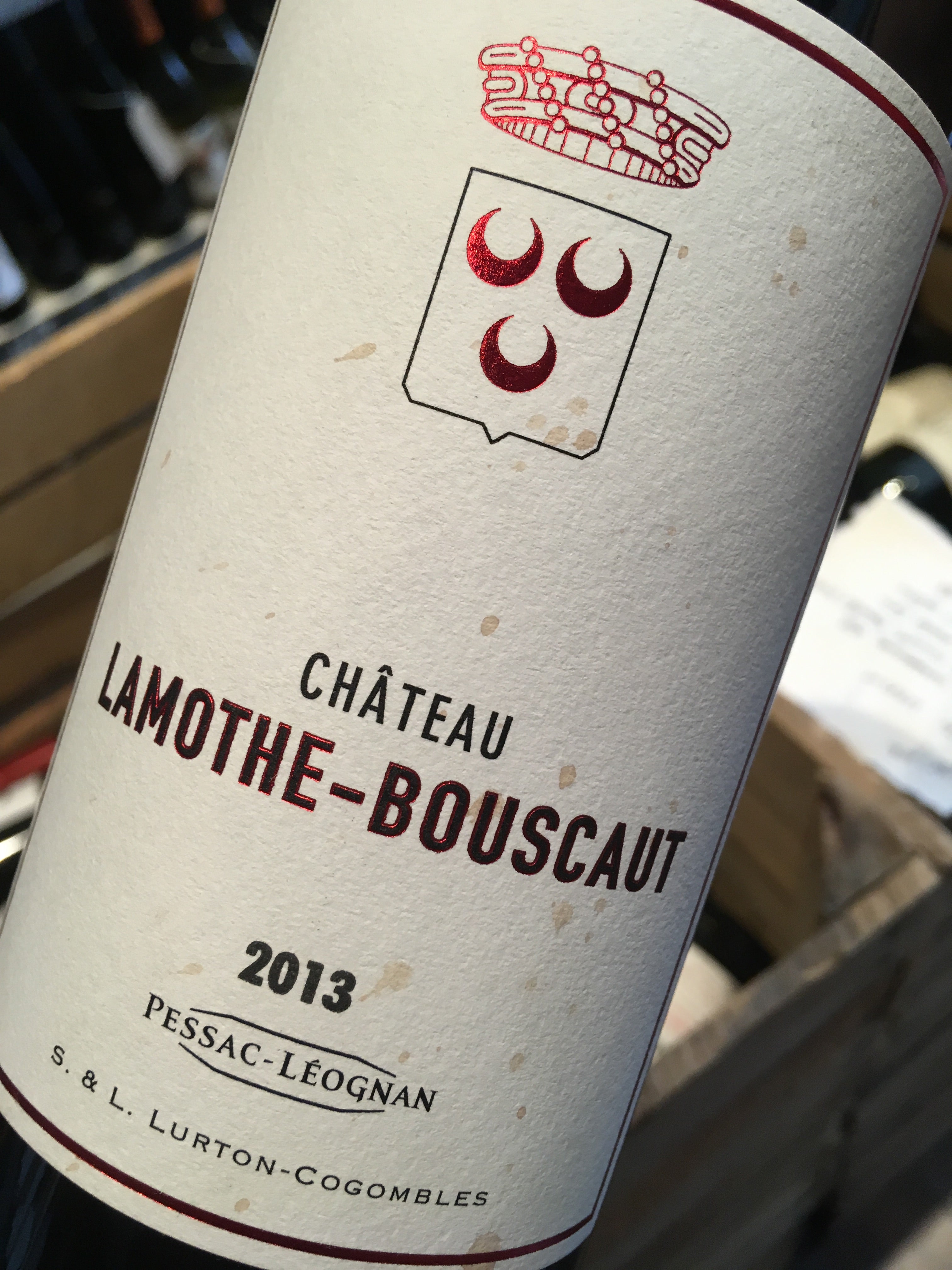 Chateau Lamothe Bouscaut Rouge 2013 75cl