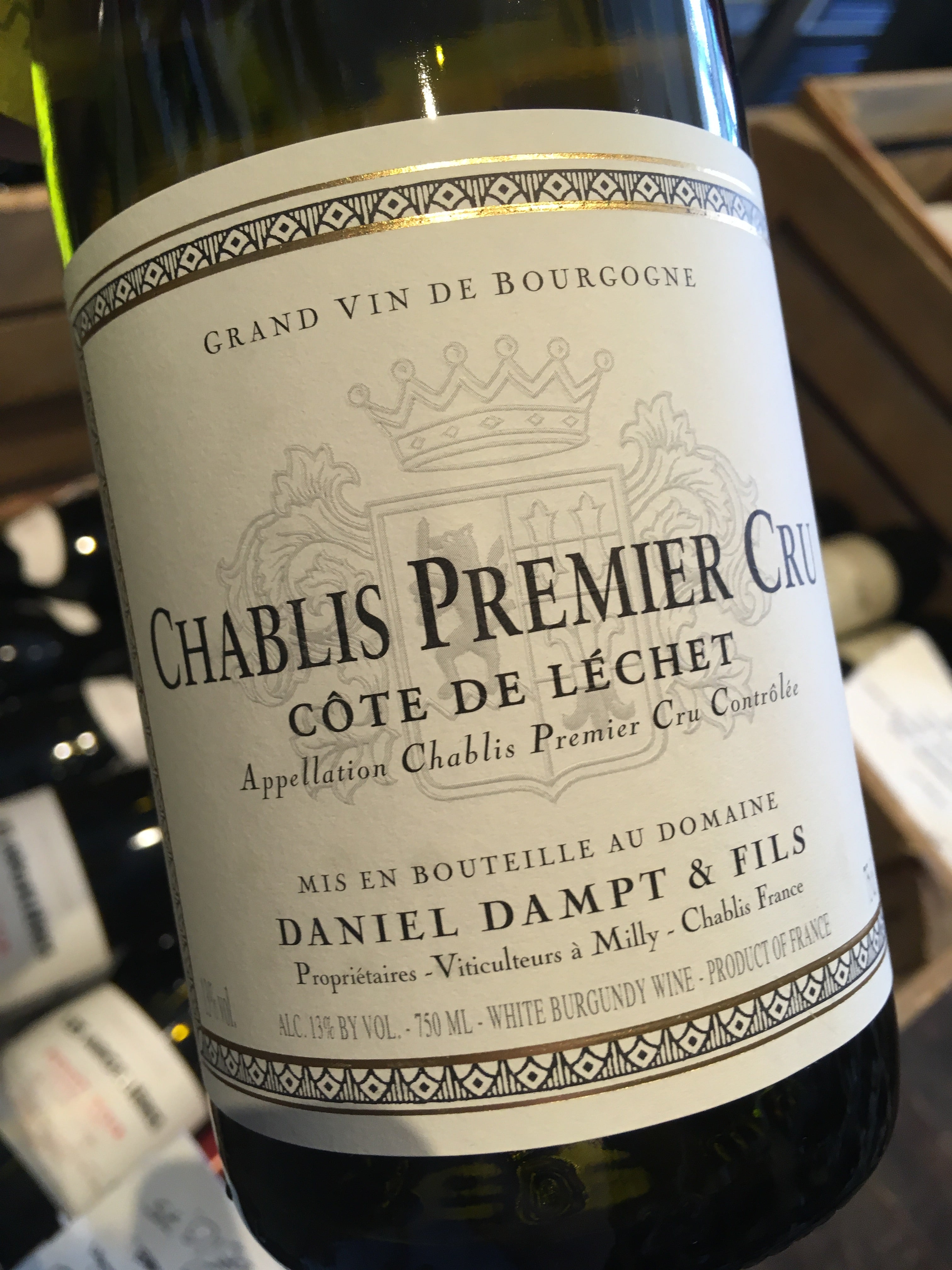 Domaine Dampt Chablis 1er Cru Cote de Lechet 2016 75cl