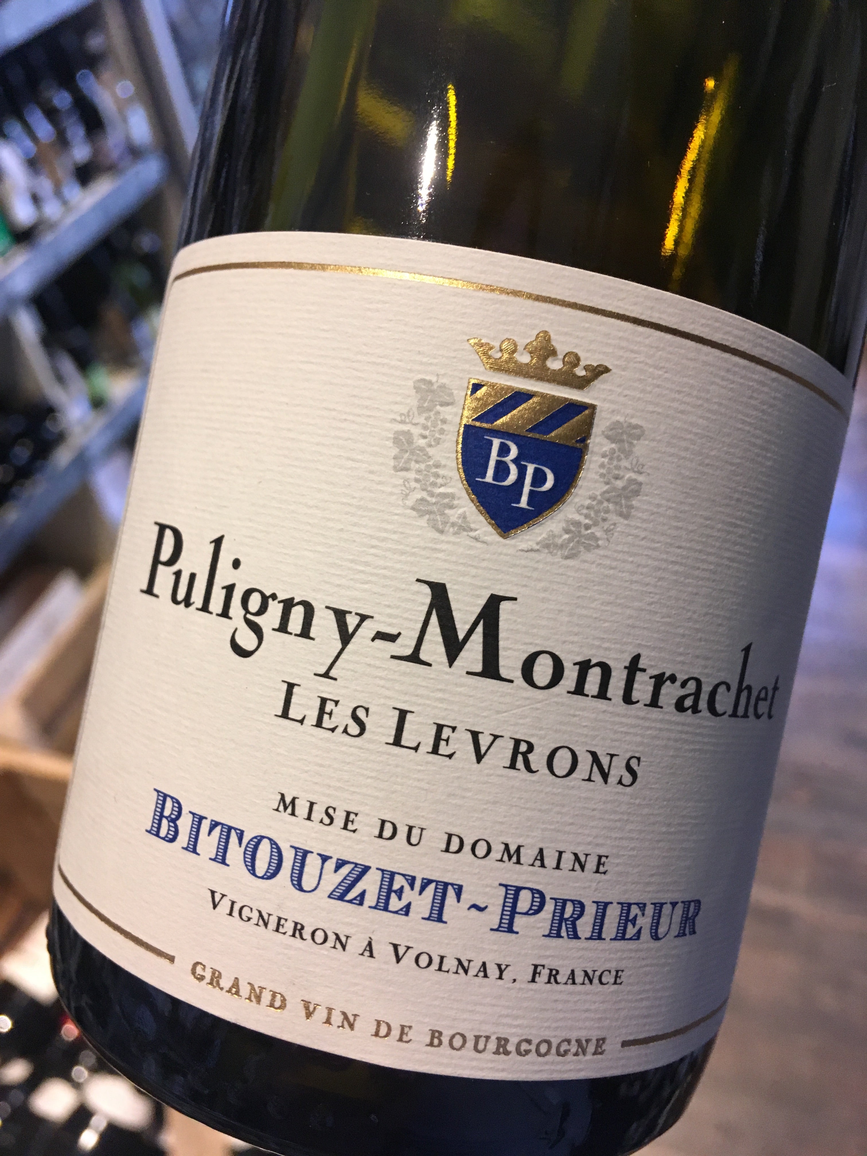 Domaine Bitouzet-Prieur Puligny Montrachet Les Levrons 2014 75cl