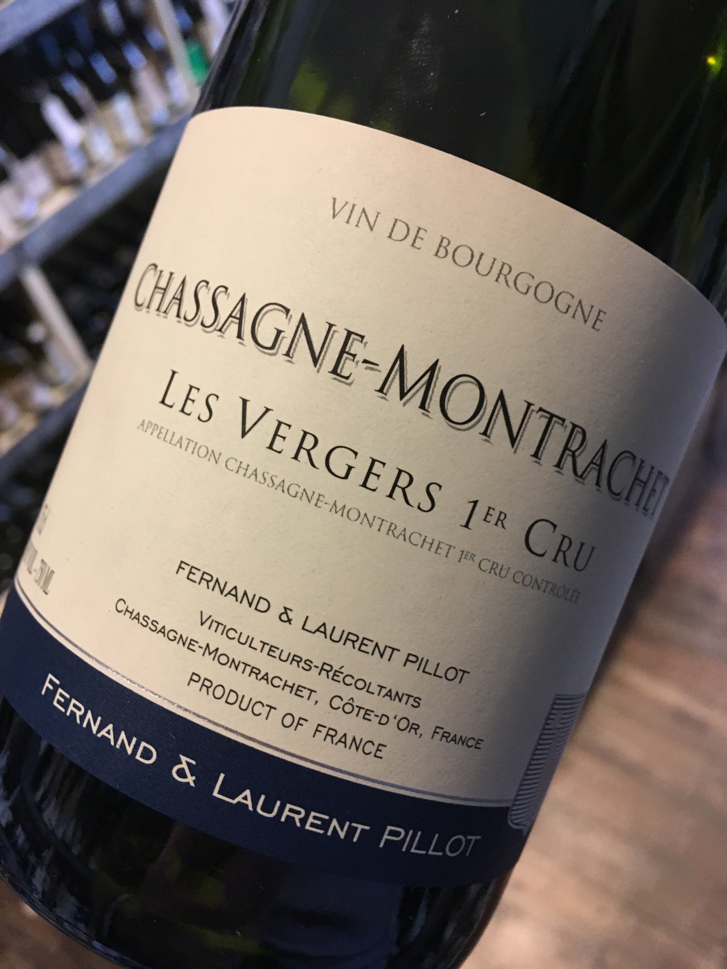 Fernand & Laurent Pillot Chassagne Montrachet Les Vergers Blanc 1er Cru 2016 75cl