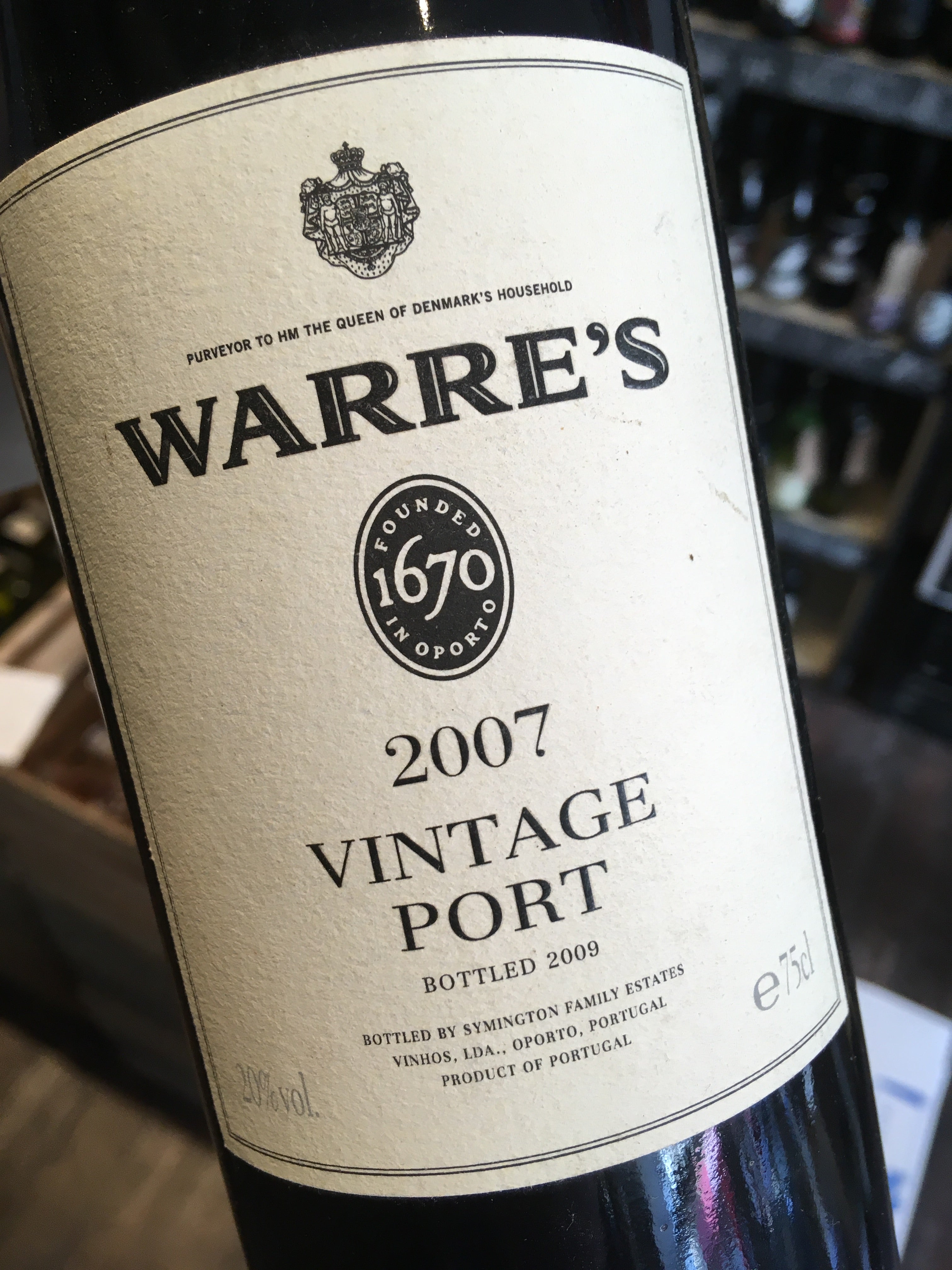 Warre's Vintage Port 2007 75cl