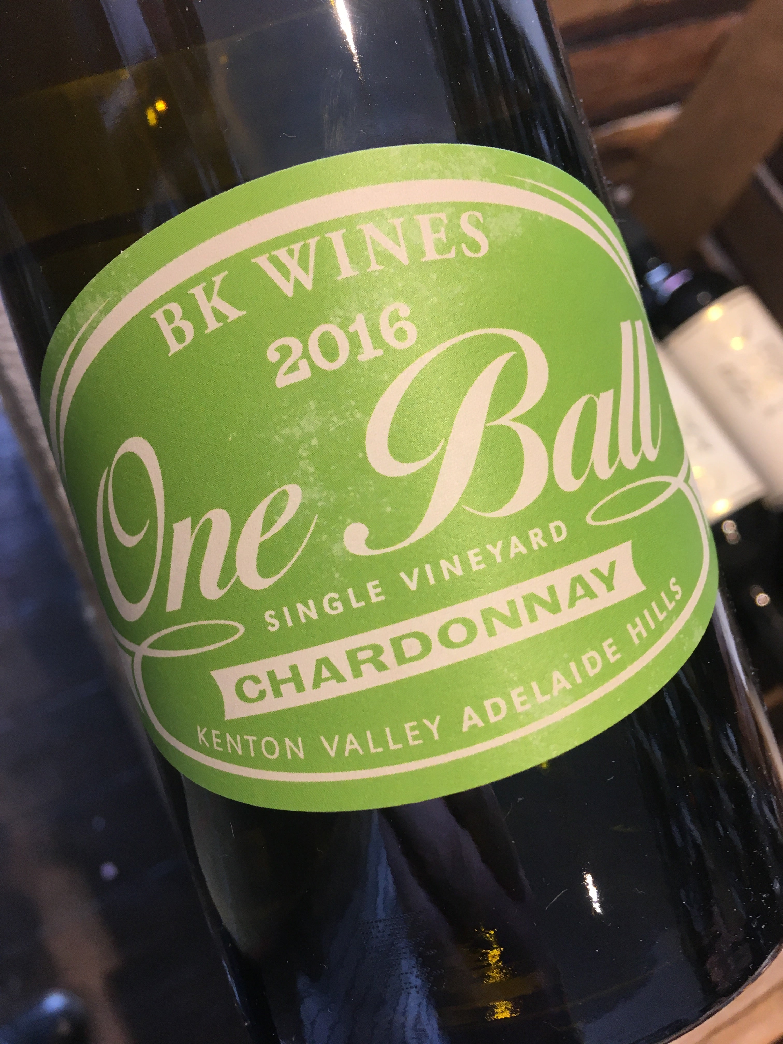 BK Wines One Ball Chardonnay 2017 75cl