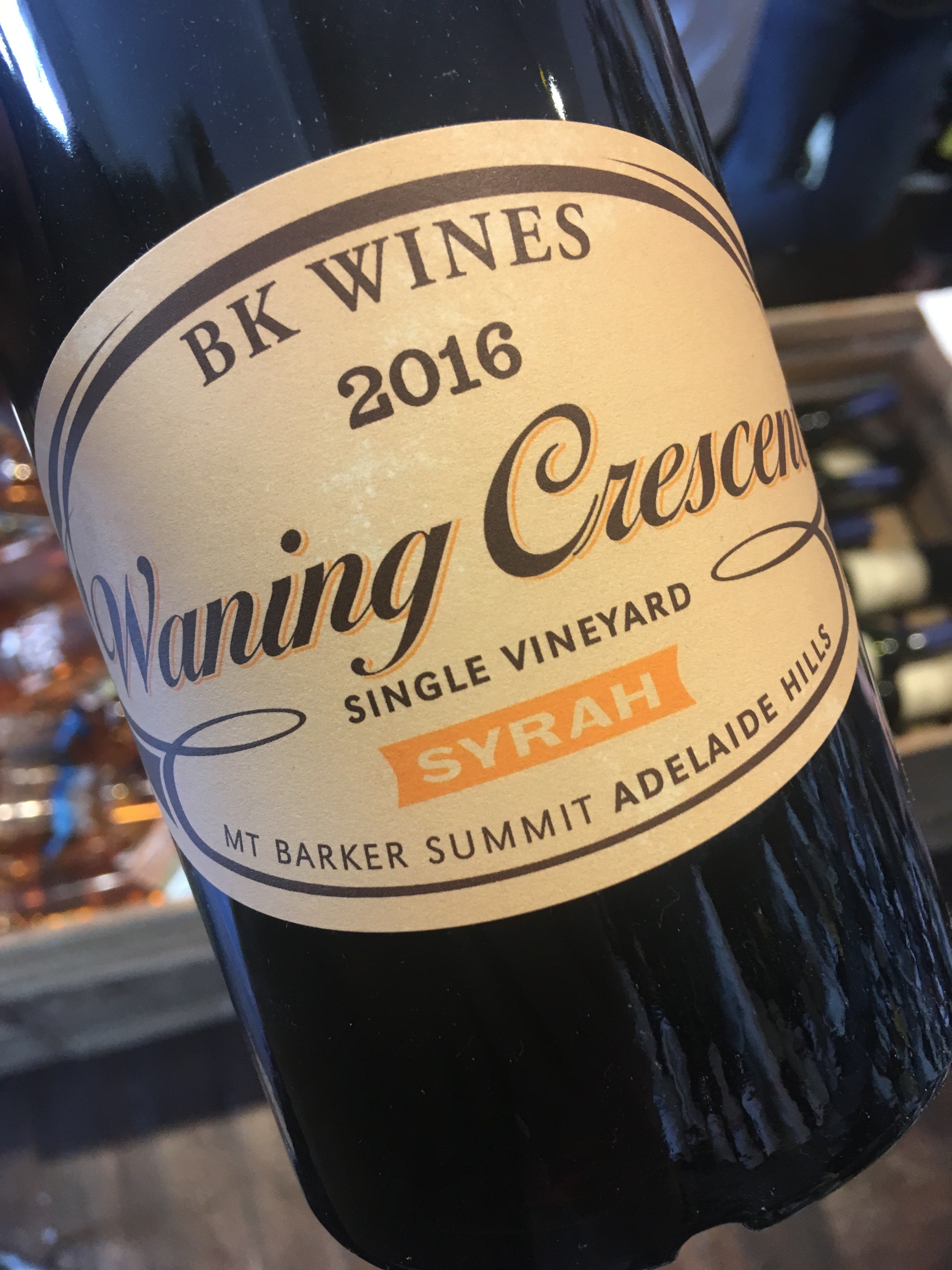 BK Wines Waning Crescent Single Vineyard Syrah 2016 75cl