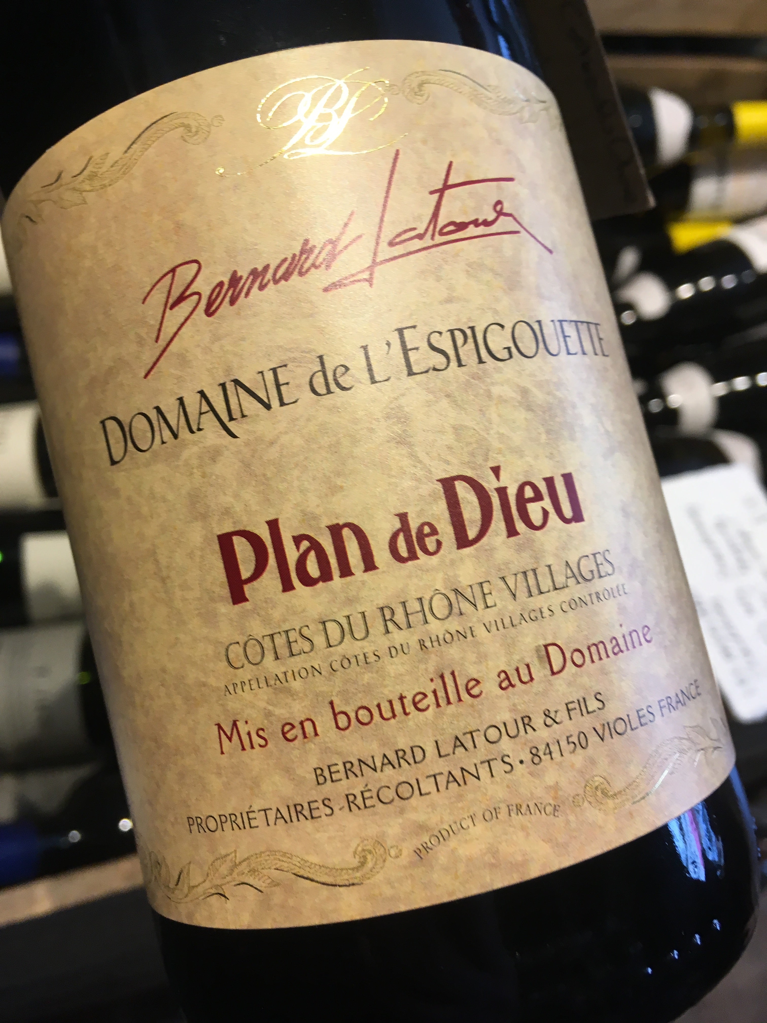 Domaine de l'Espigouette Plan de Dieu Cotes du Rhone Villages 2015/6 75cl