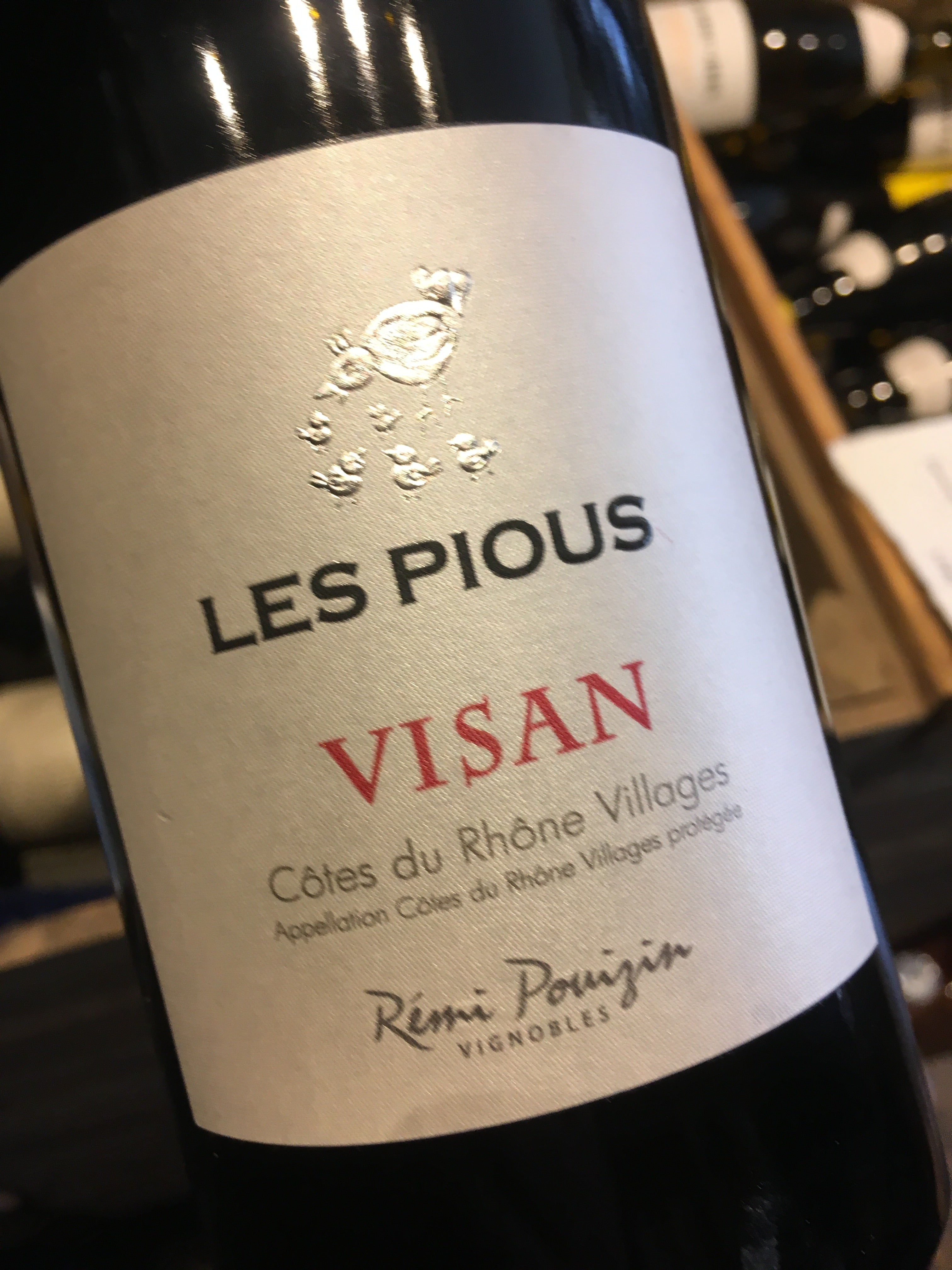 Remi Pouizin Cotes du Rhone Villages Visan Les Pious 2013 75cl