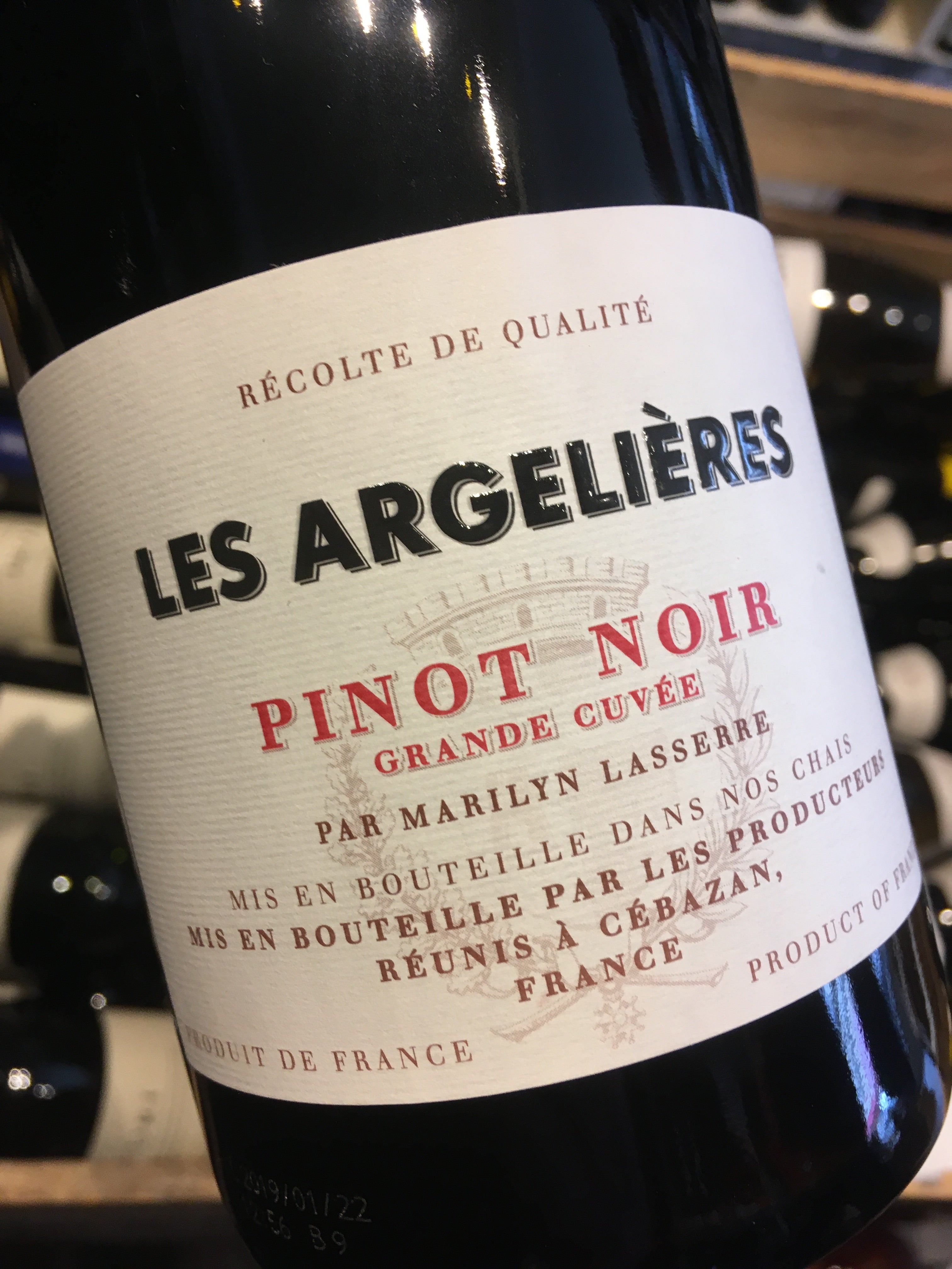 Les Argelieres Pinot Noir 2020 75cl