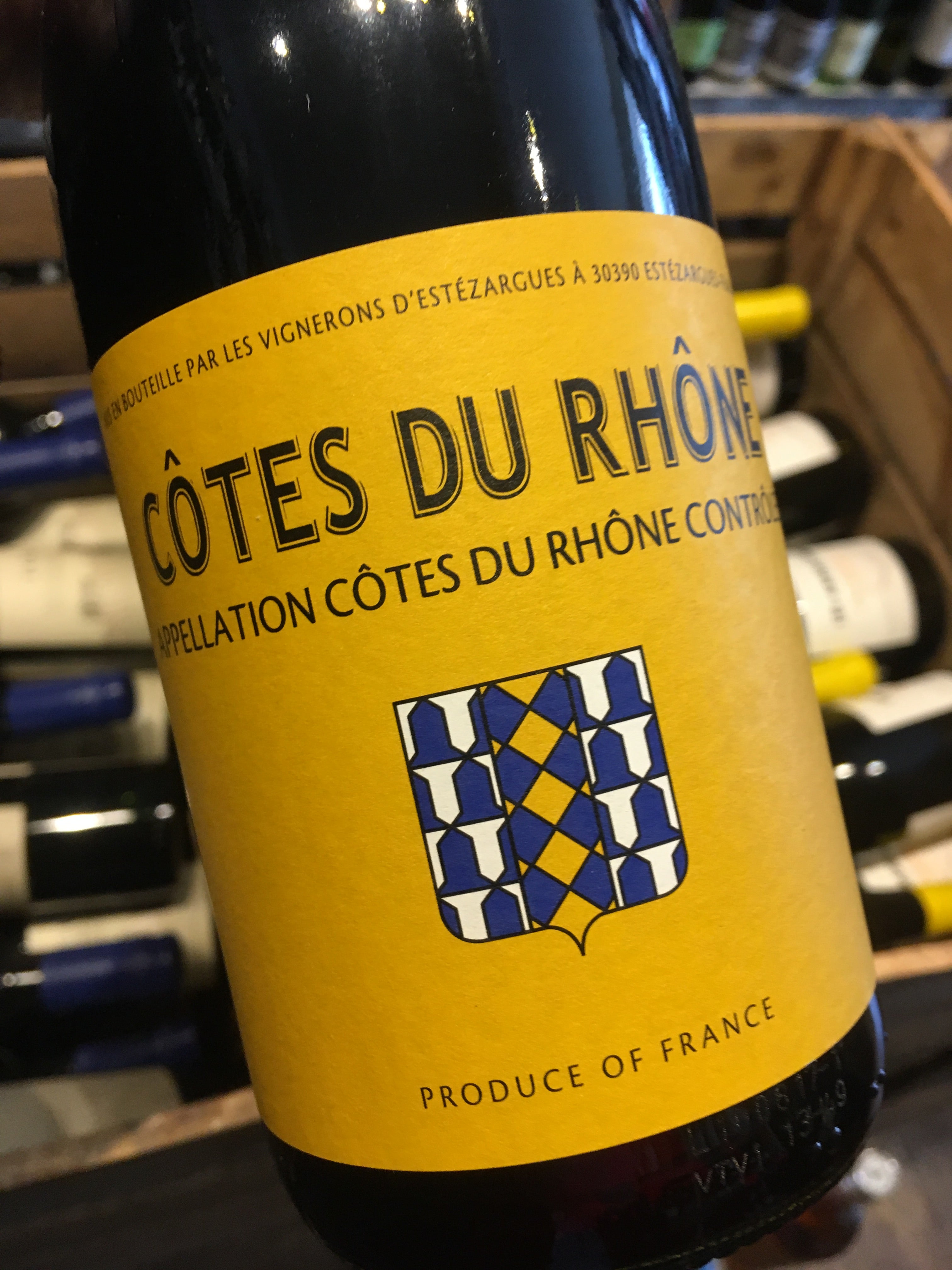 Blason Cotes du Rhone 2015