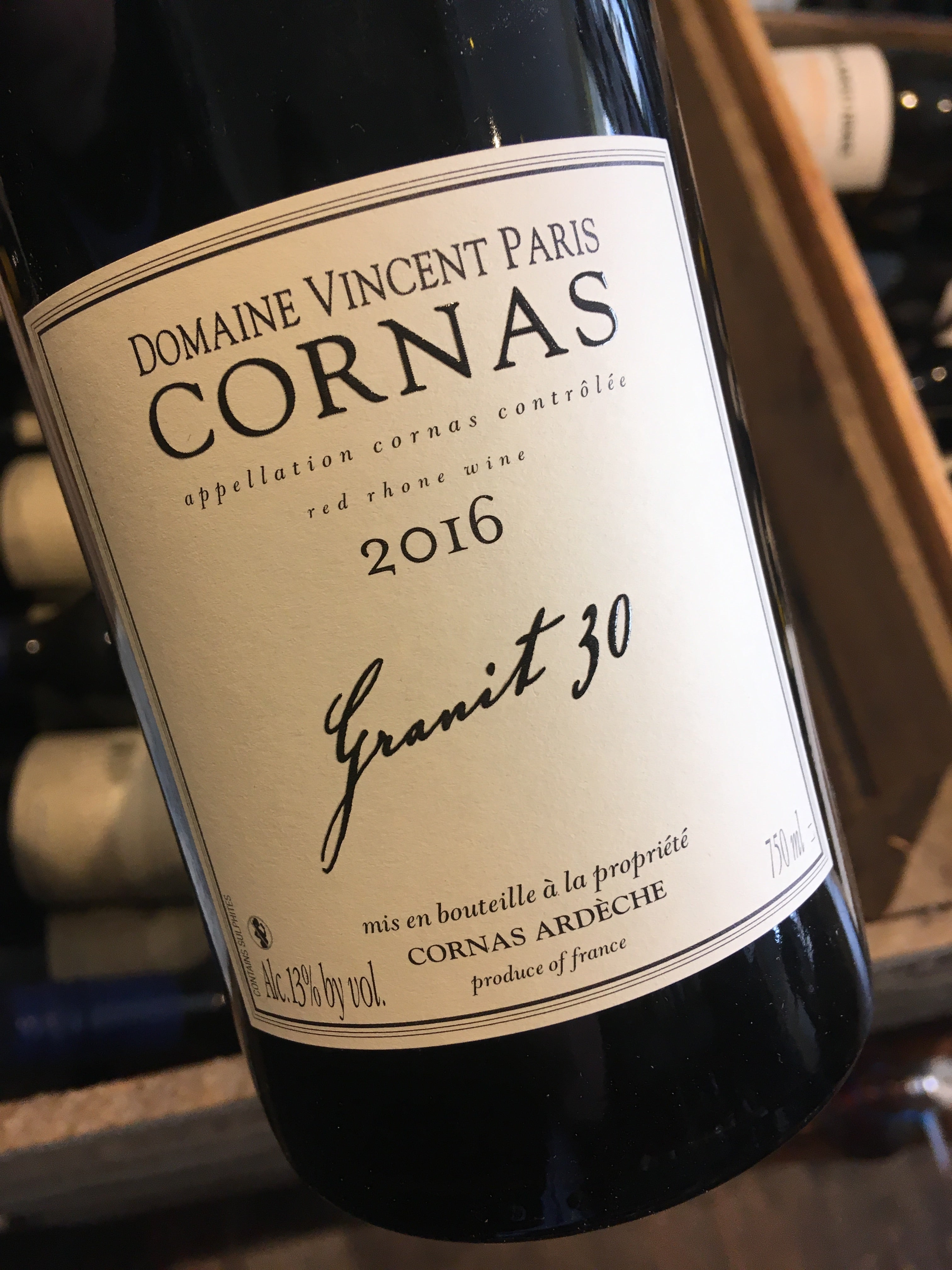Domaine Vincent Paris Cornas Granit 30 2020 75cl