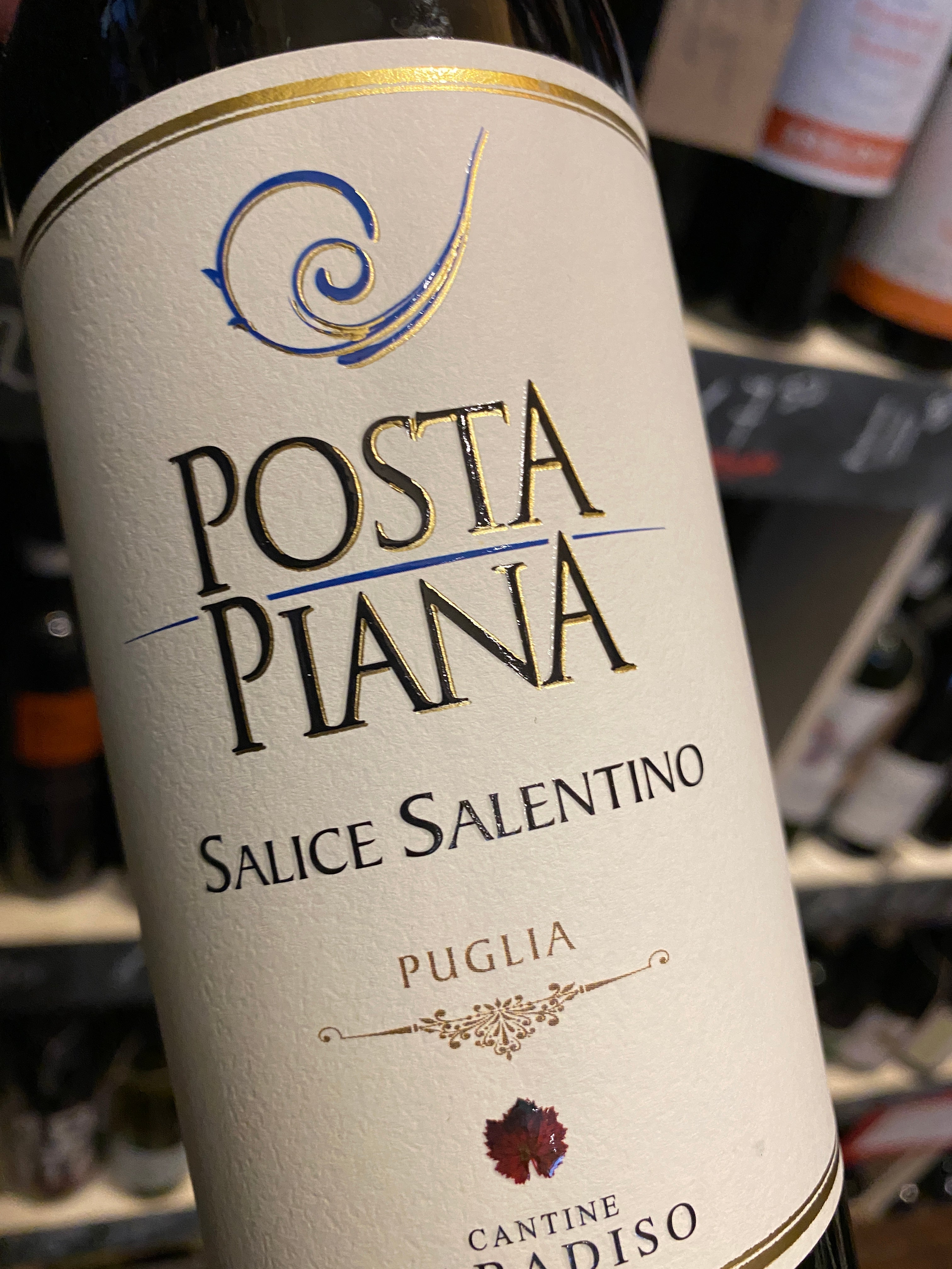 Cantina Paradiso Salice Salentino DOC Posta Piana 2016 75cl