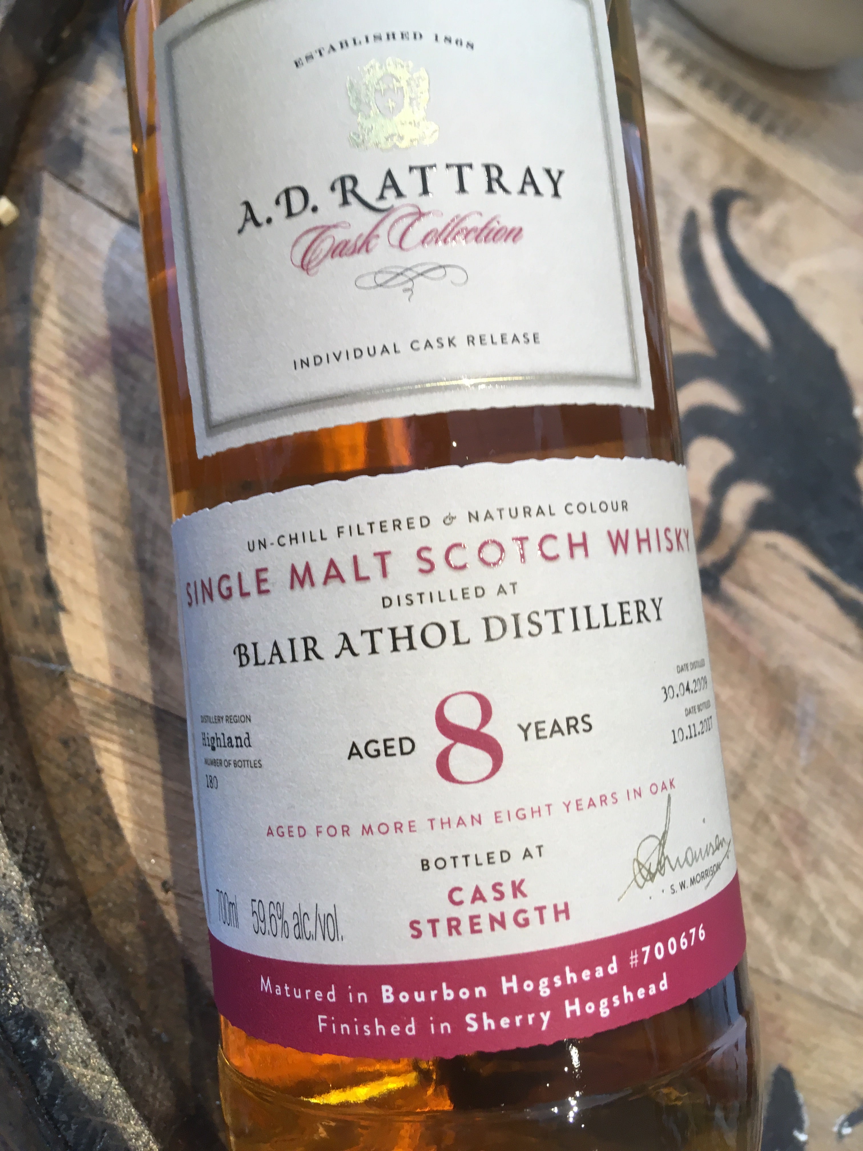 AD Rattray Blair Athol 2009 8 Year Old 70cl