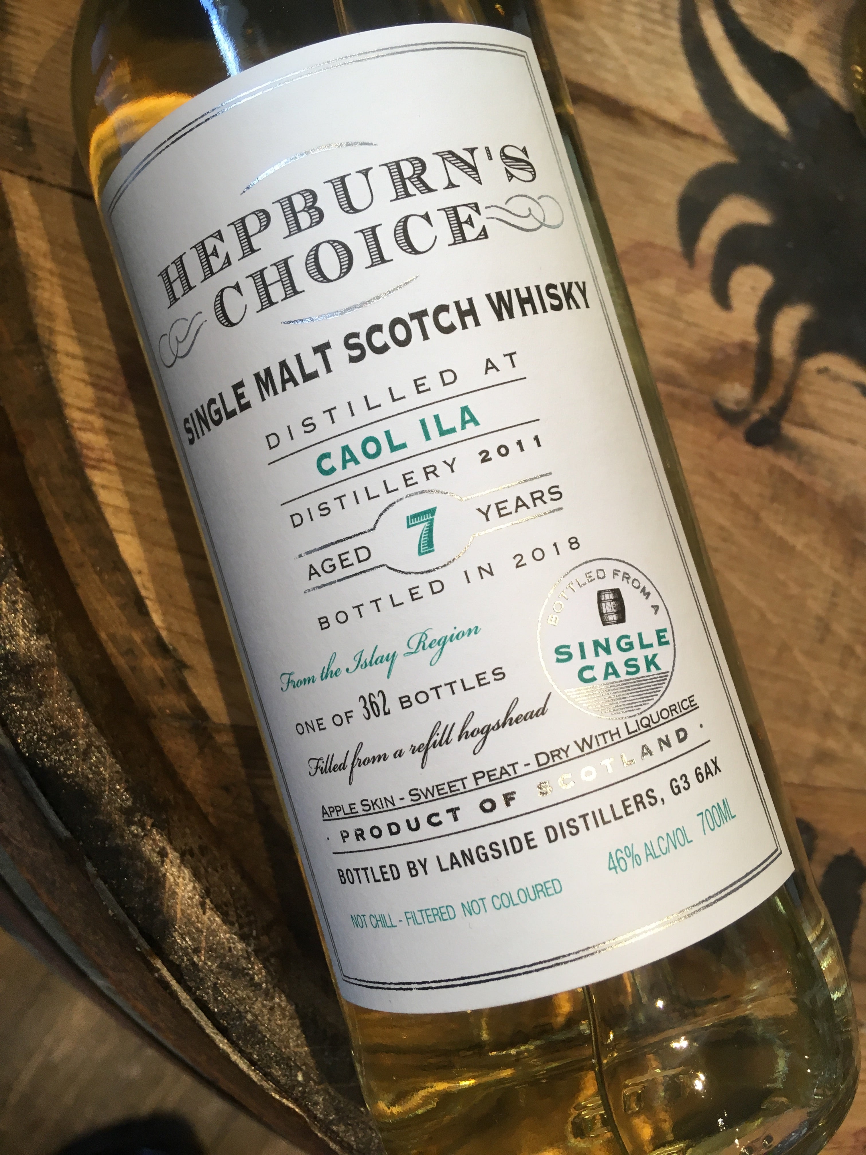 Hunter Laing Hepburn's Choice Caol Ila 7 Year Old