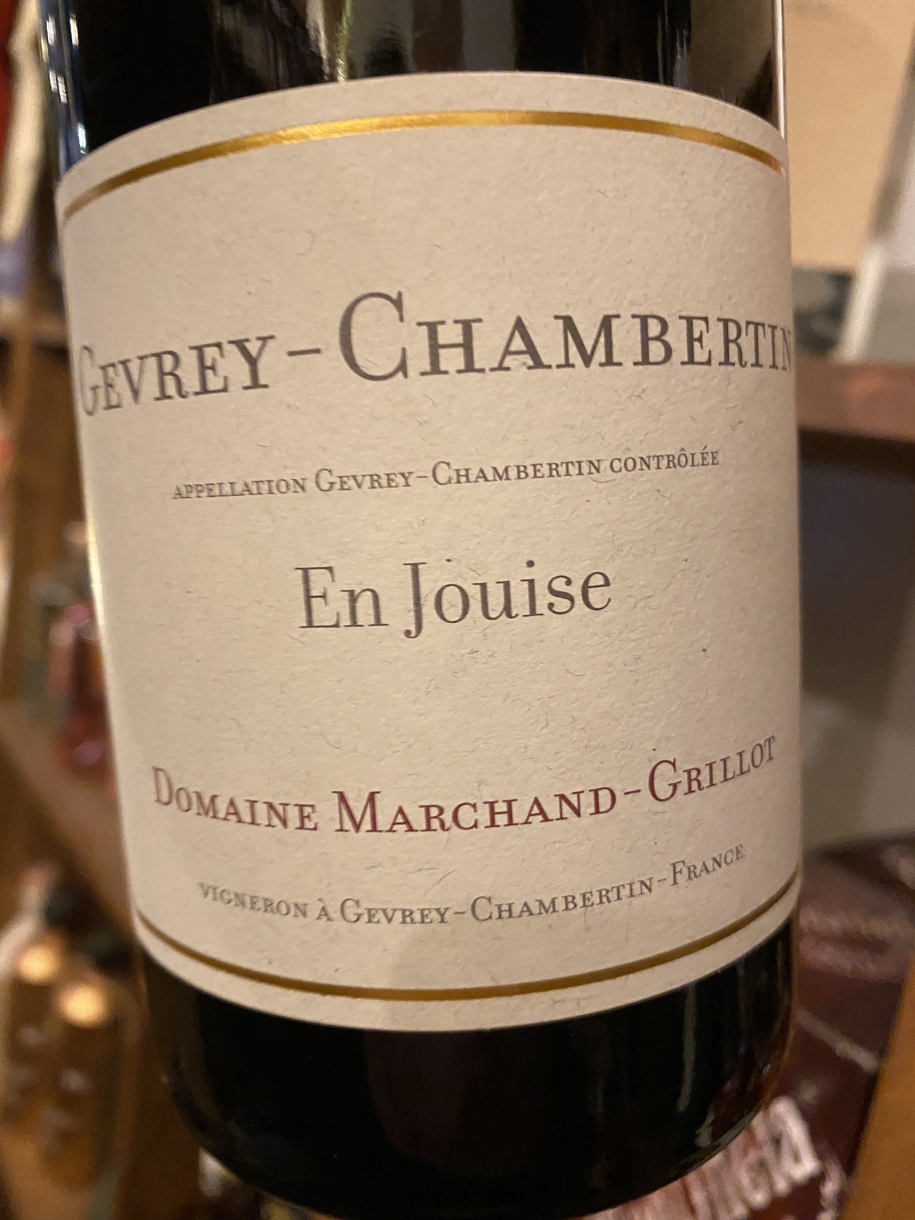 Domaine Marchand Grillot Gevrey Chambertin En Jouise 2017 75cl