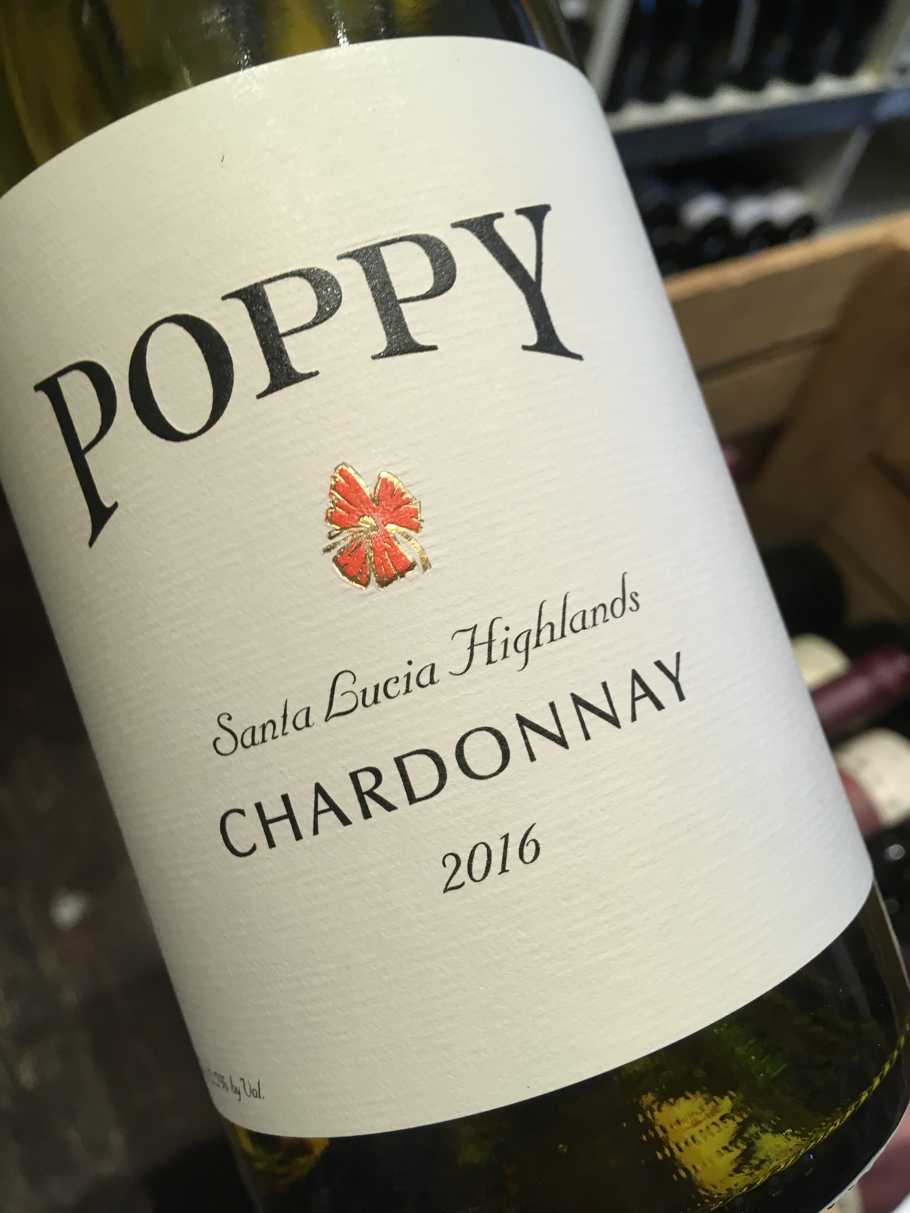 Poppy Santa Lucia Highlands Chardonnay 2016 75cl