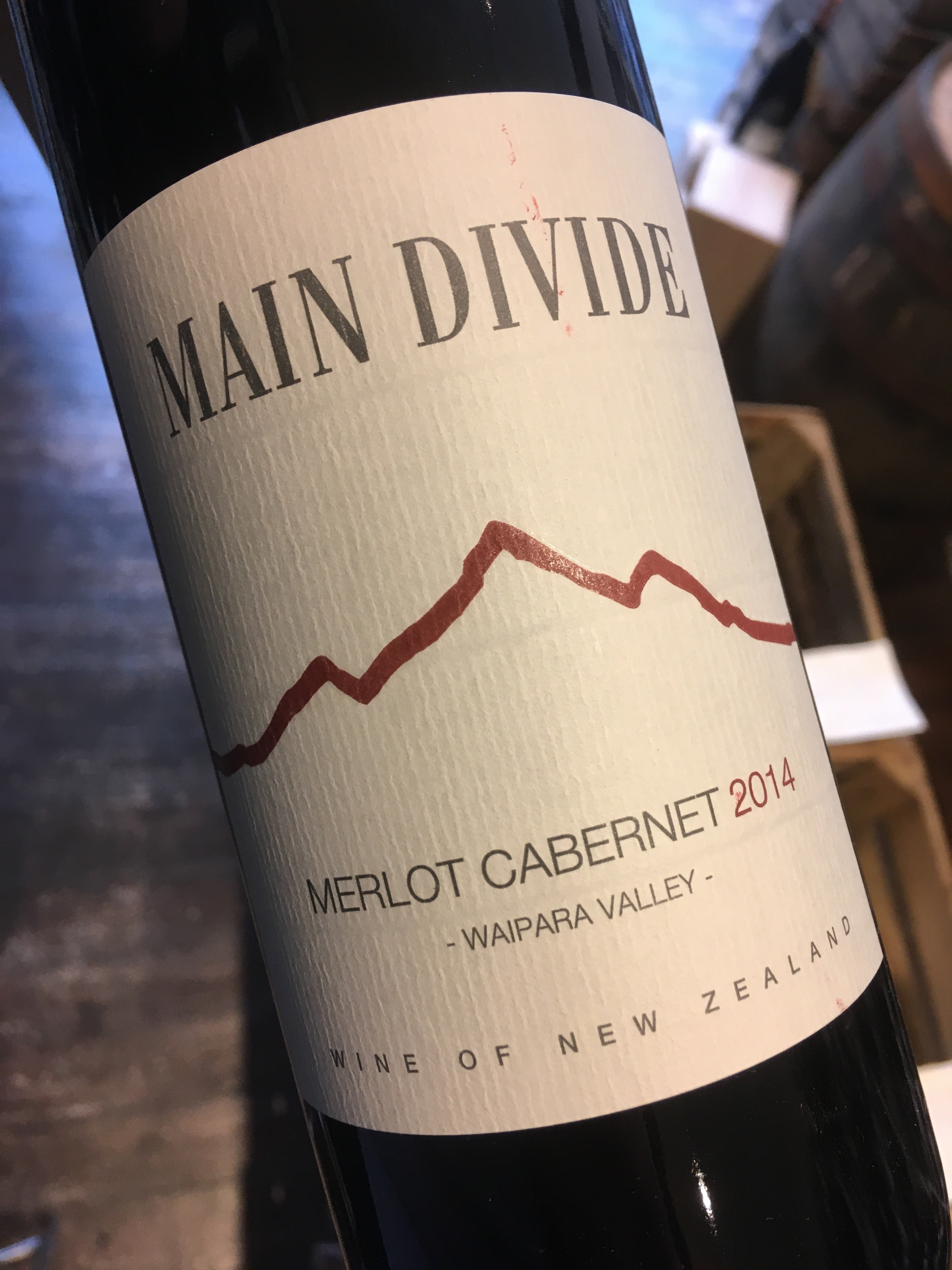 Main Divide Merlot Cabernet 2018 75cl