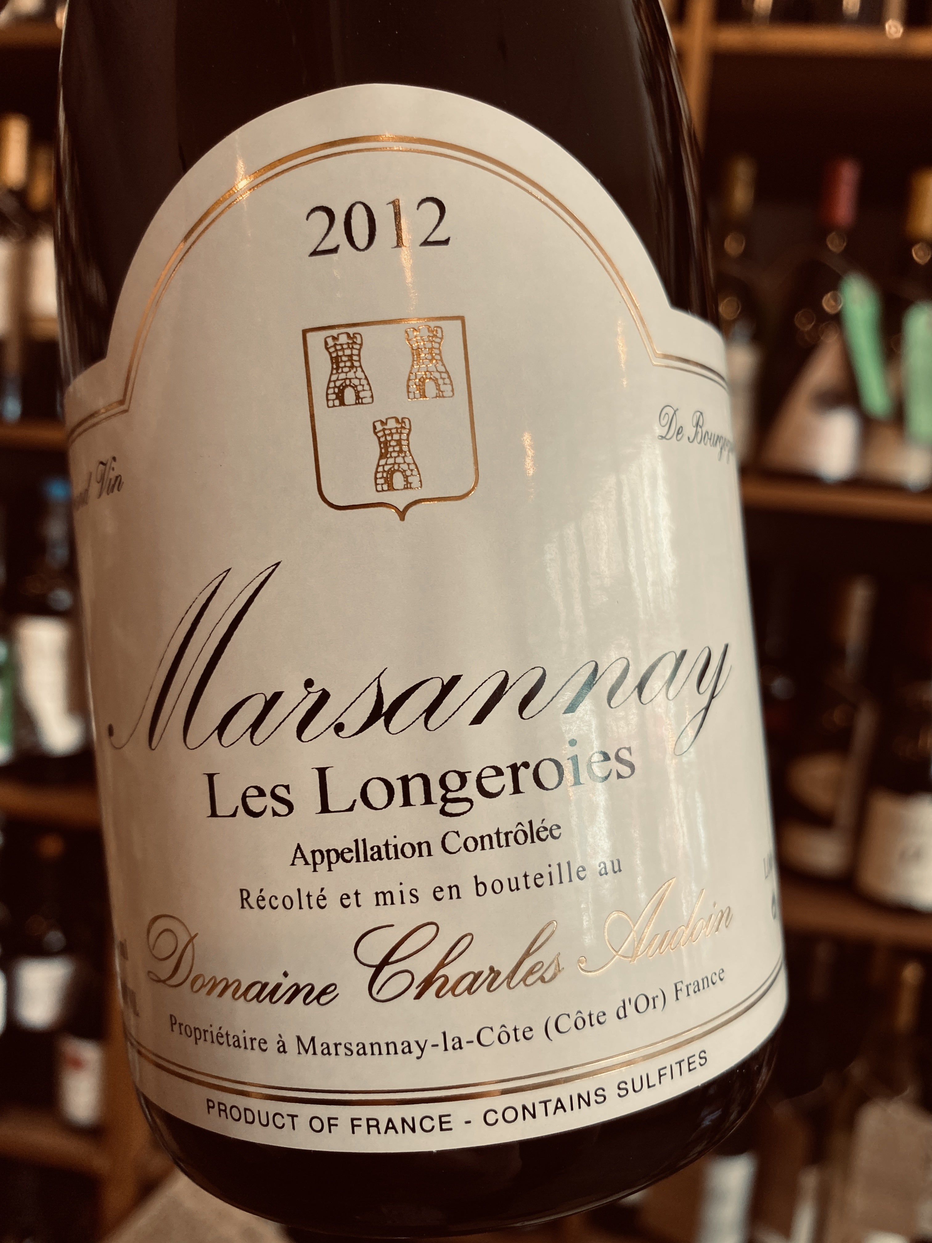 Domaine Charles Audoin Marsannay Les Longeroies 2012 75cl
