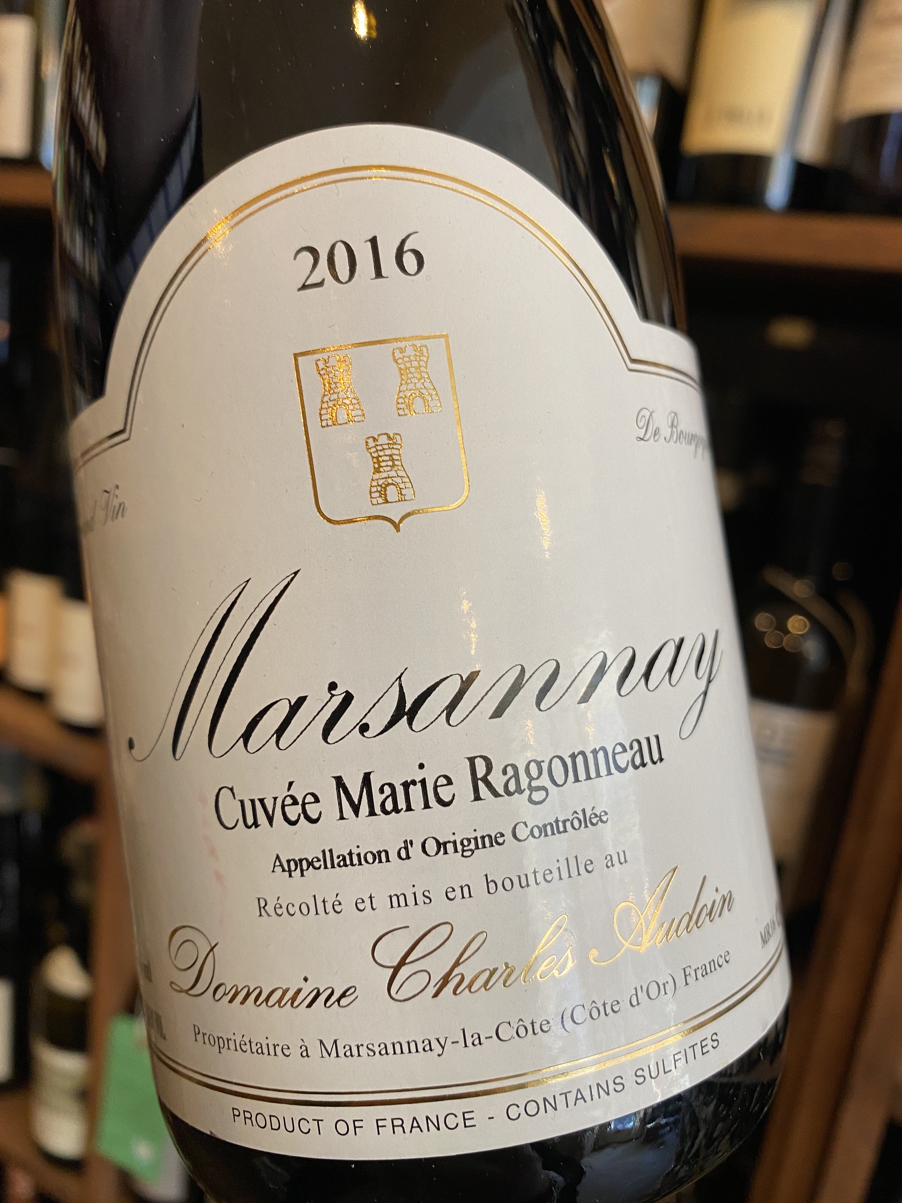 Domaine Charles Audoin Marsannay Cuvee Marie Ragonneau 2016 75cl